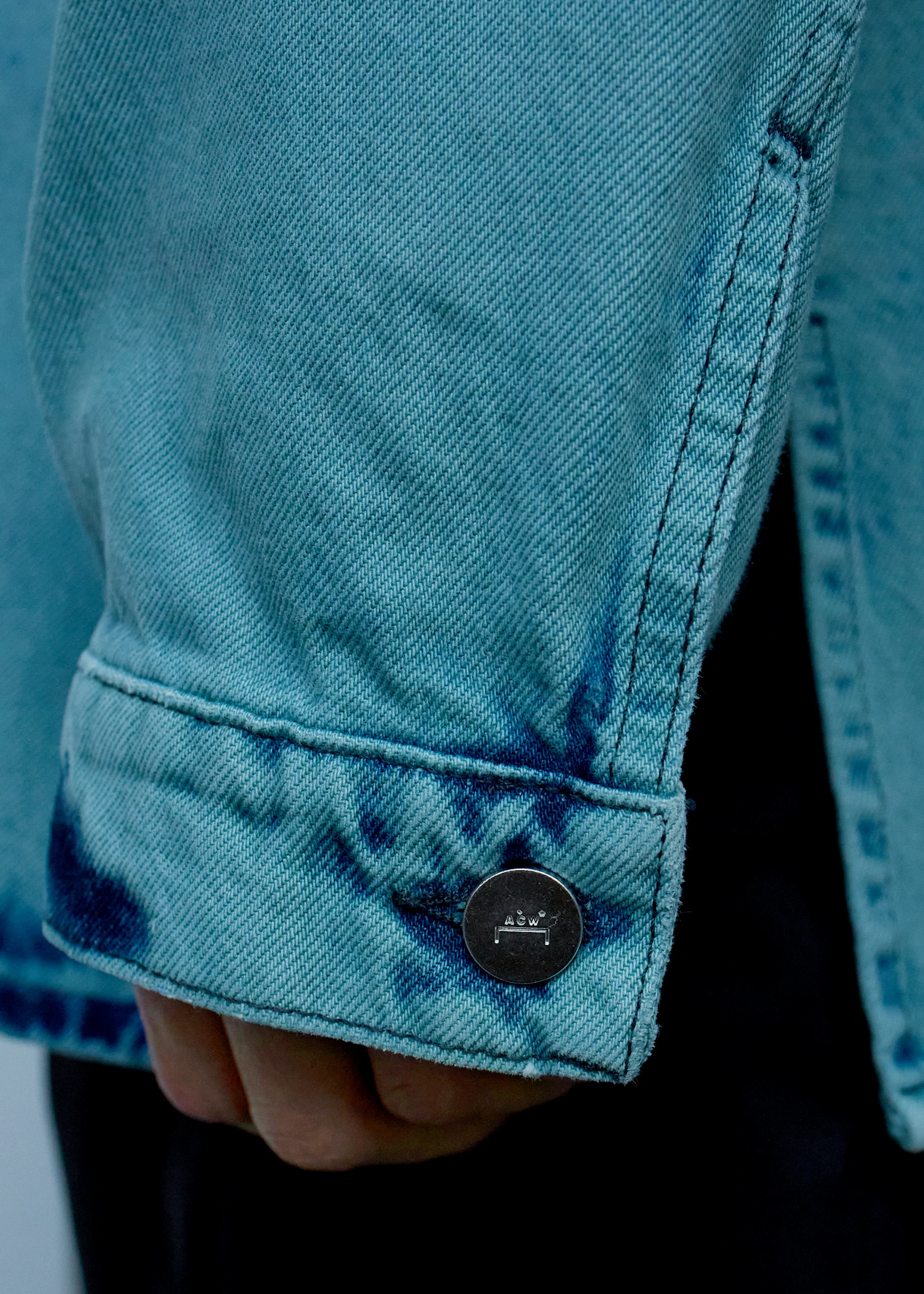 Рубашка A-COLD-WALL* Bleached Overdyed Faded Teal