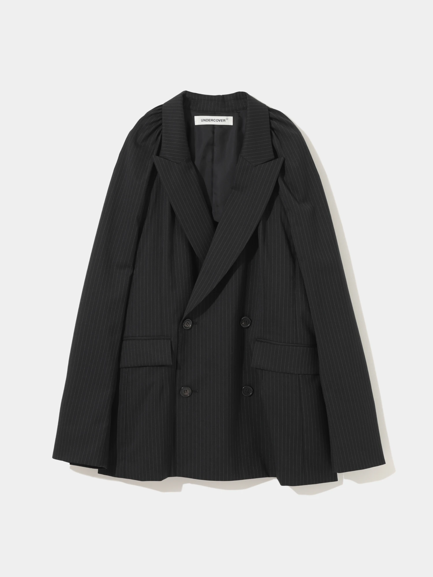 Женский пиджак UNDERCOVER Wool Blend Gathered Black