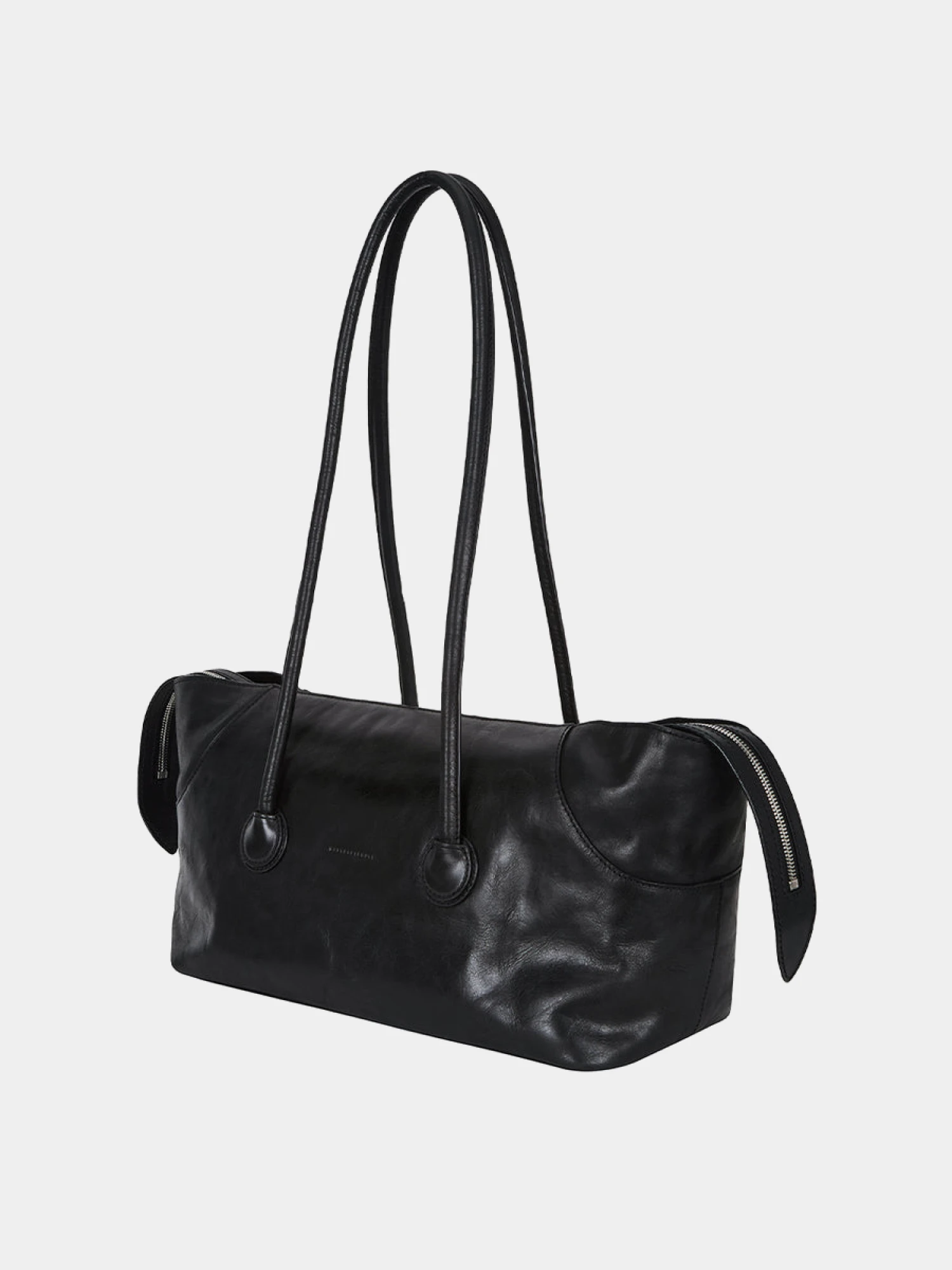 Женская сумка MARGESHERWOOD Boat Shopper Large Black Pull-Up