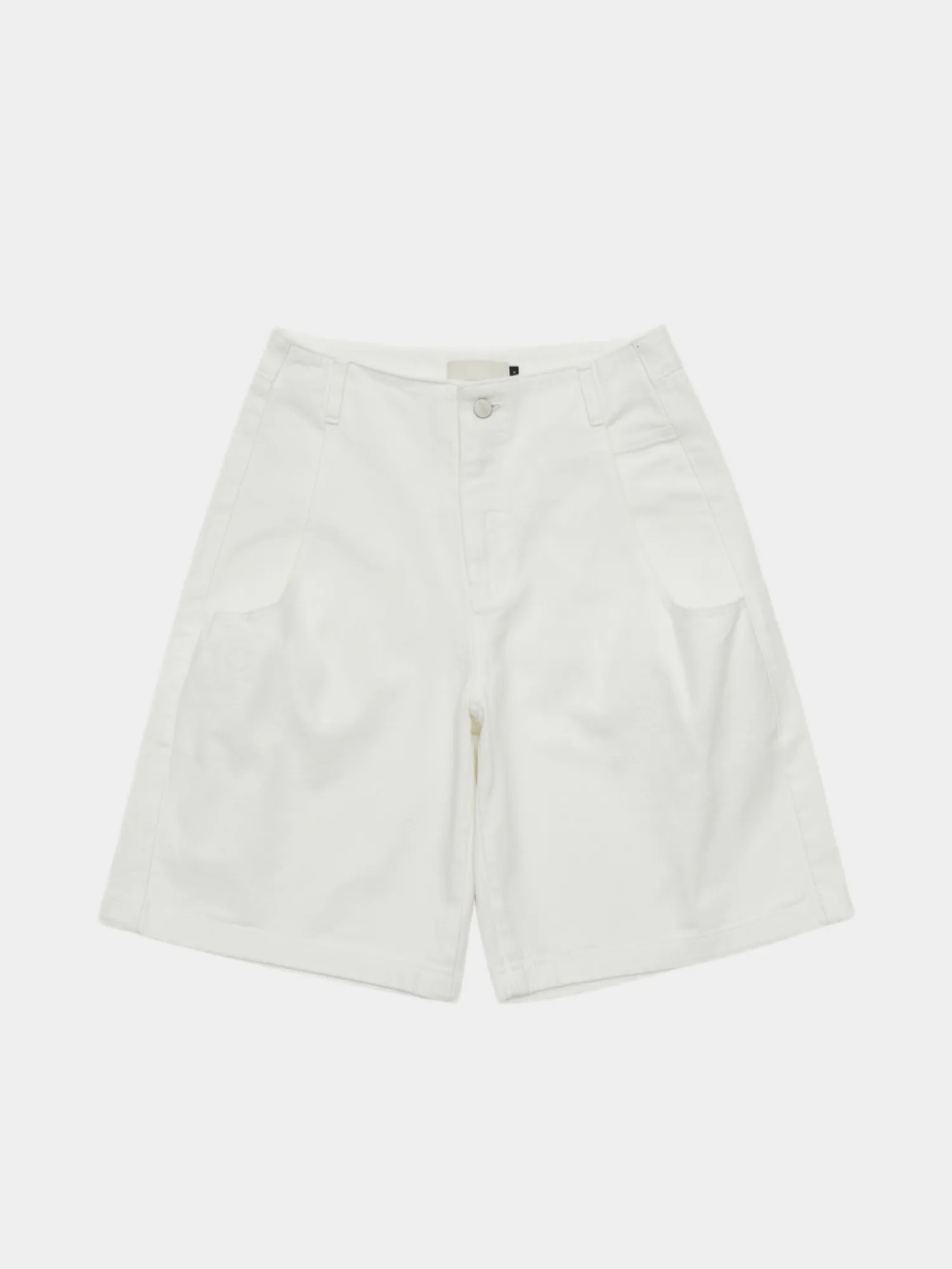 Шорты AMOMENTO Cut-Out Pocket Denim White