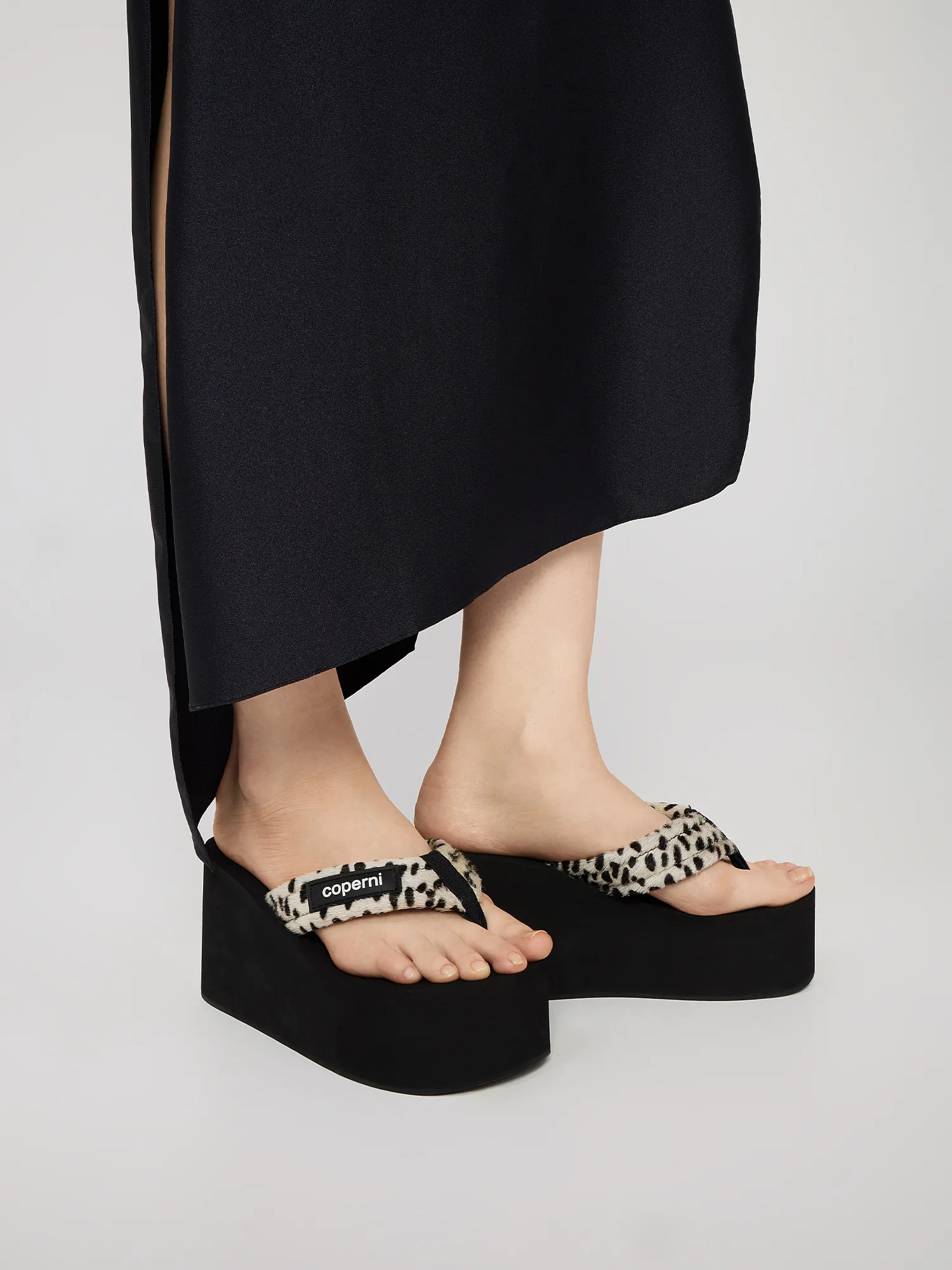 Женские сандалии Coperni Wedges White/Black