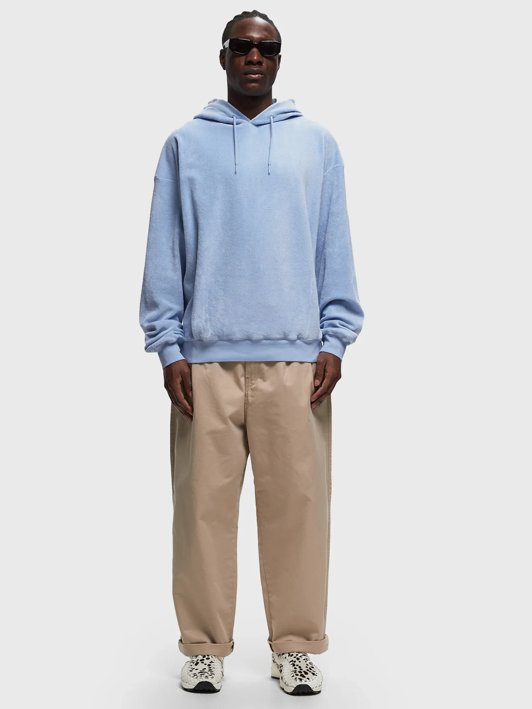 Худи Martine Rose Classic Hoodie Pale Blue/Scribble