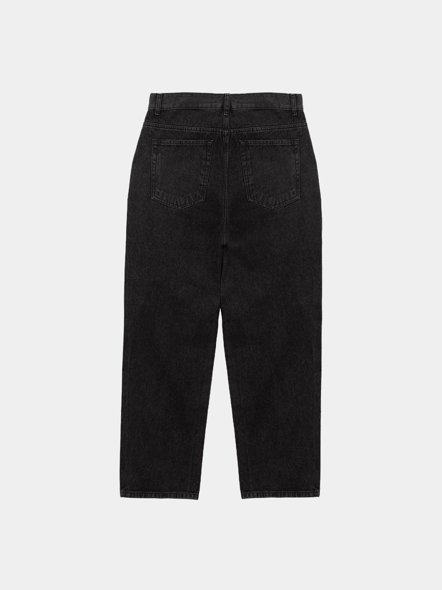 Джинсы Uniform Bridge Wide One Tuck Black Washed