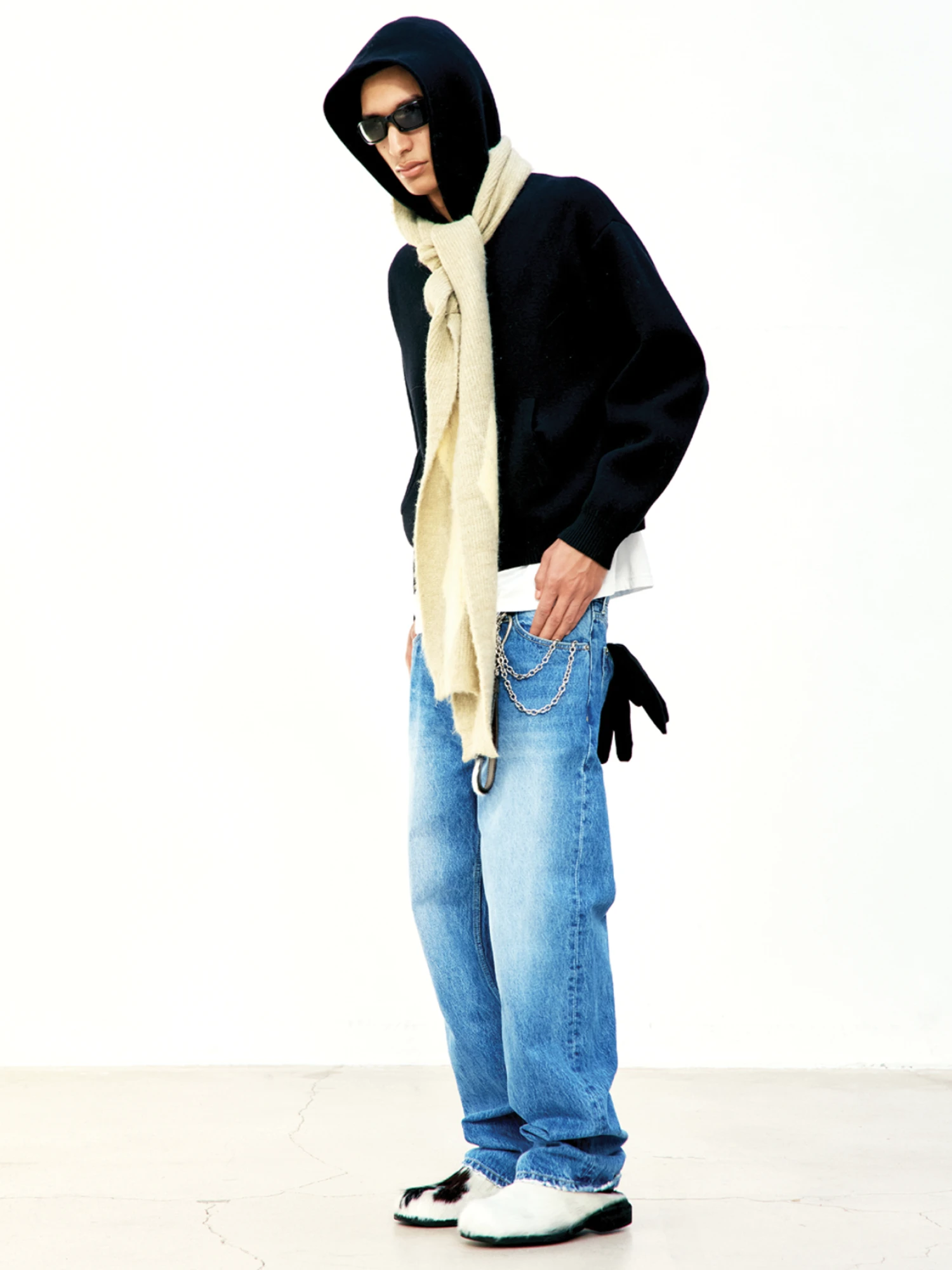 Зип-худи COOR Double Face Wool Blend Black