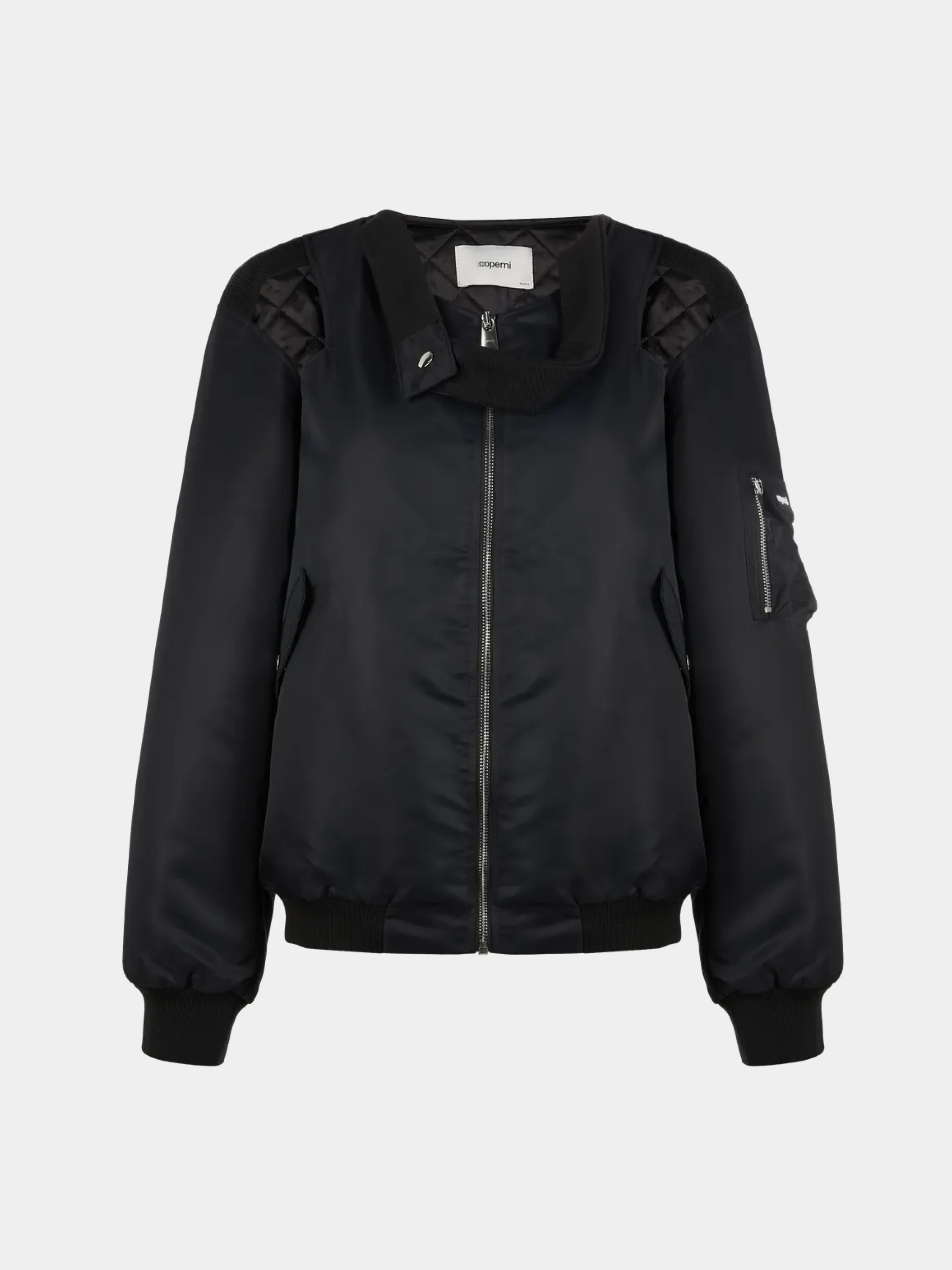 Женский бомбер Coperni Cut-Out Twisted Bomber Black