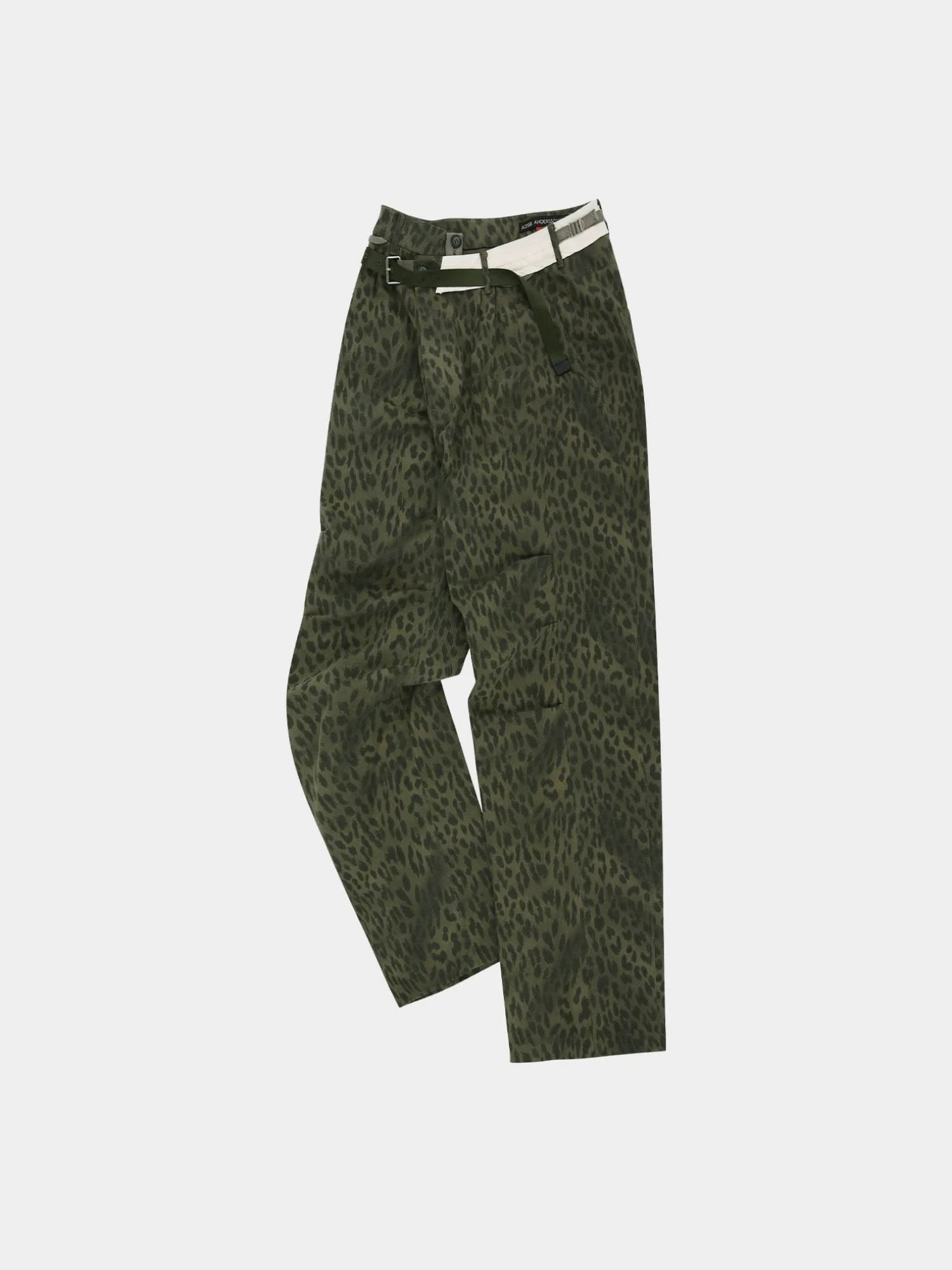 Джинсы Andersson Bell Leopard Crossover Wide Green