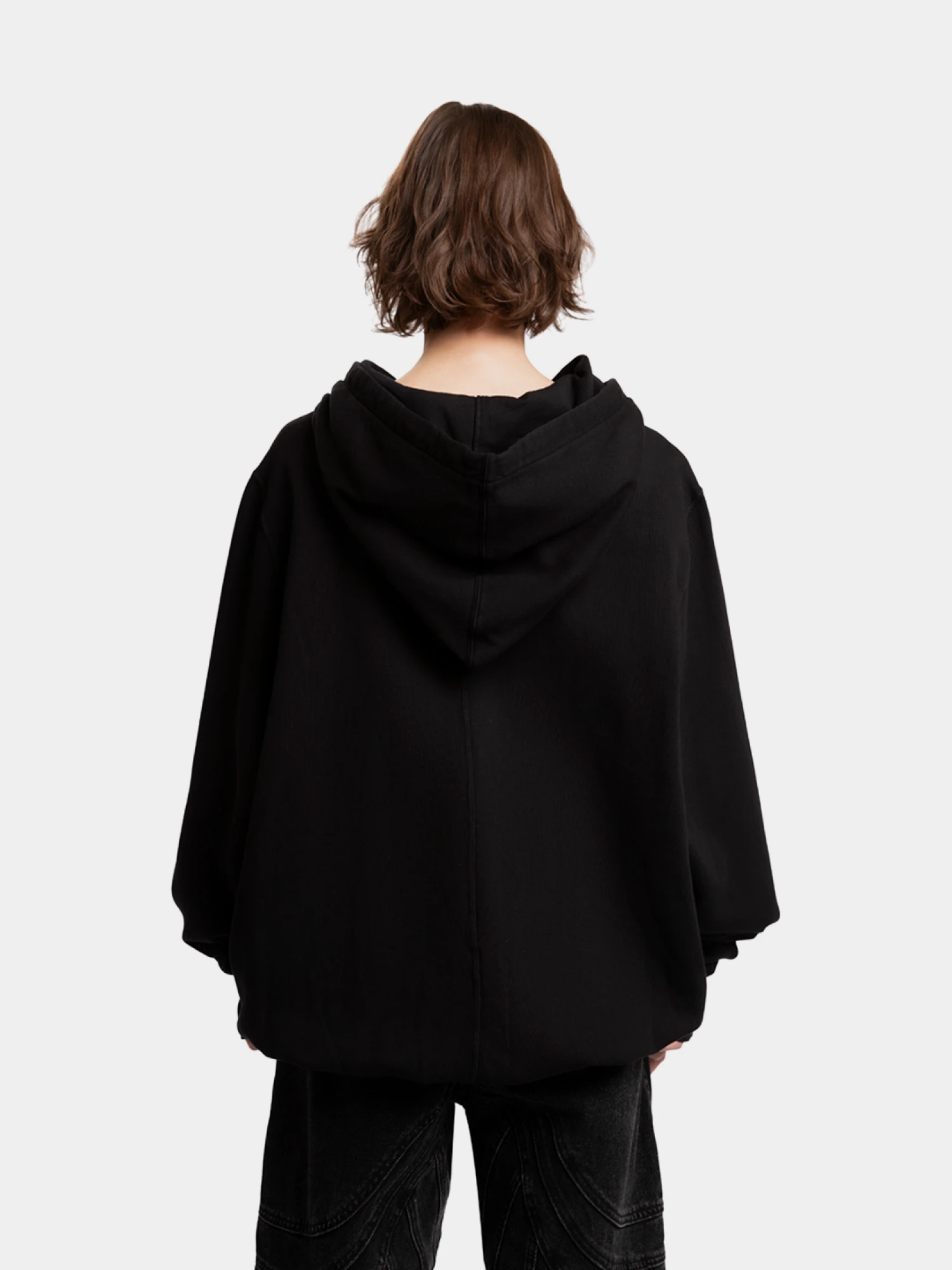 Худи RICK OWENS DRKSHDW Oversized Black/Milk