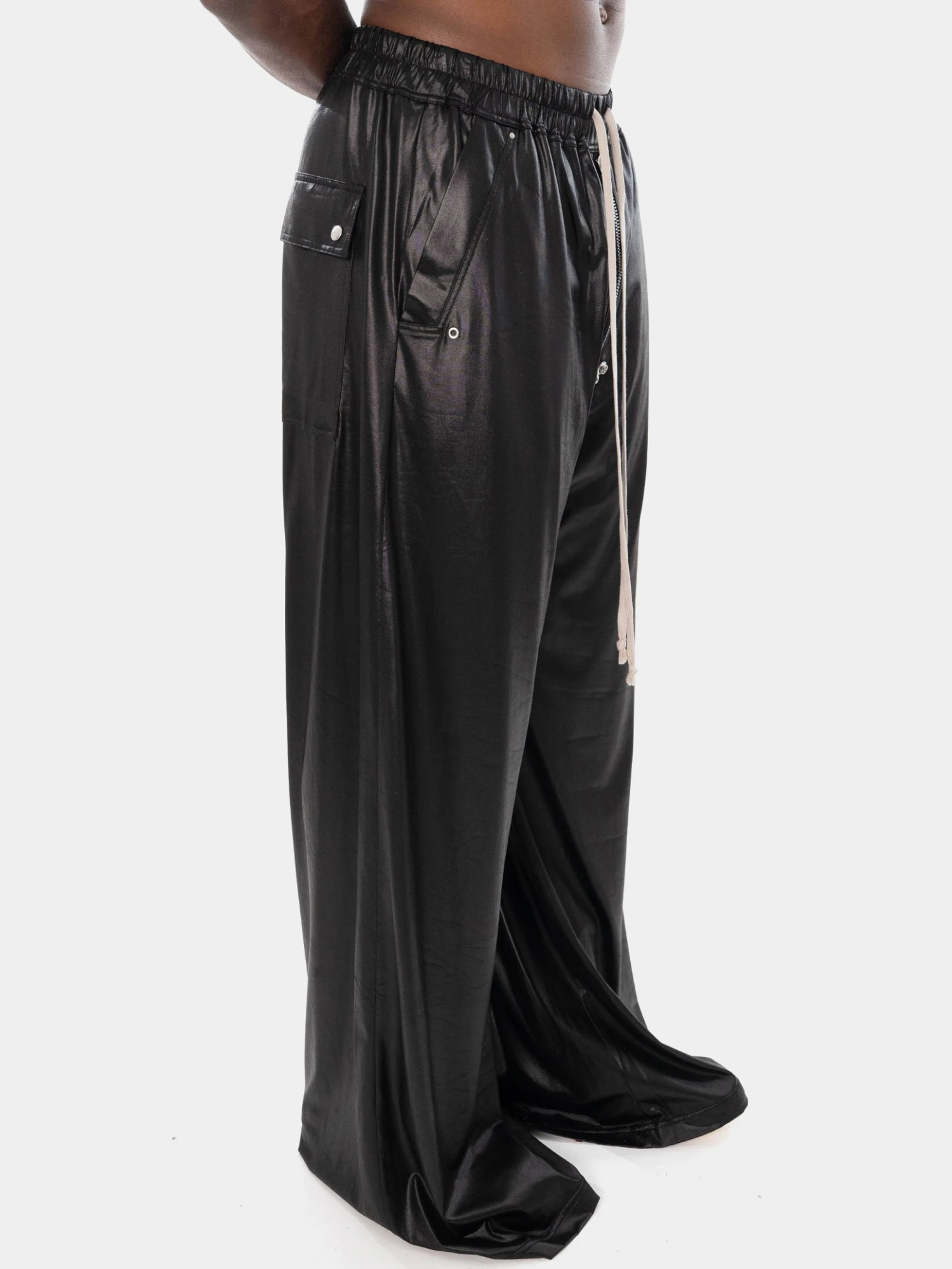 Брюки RICK OWENS DRKSHDW Geth Belas Liquid Black