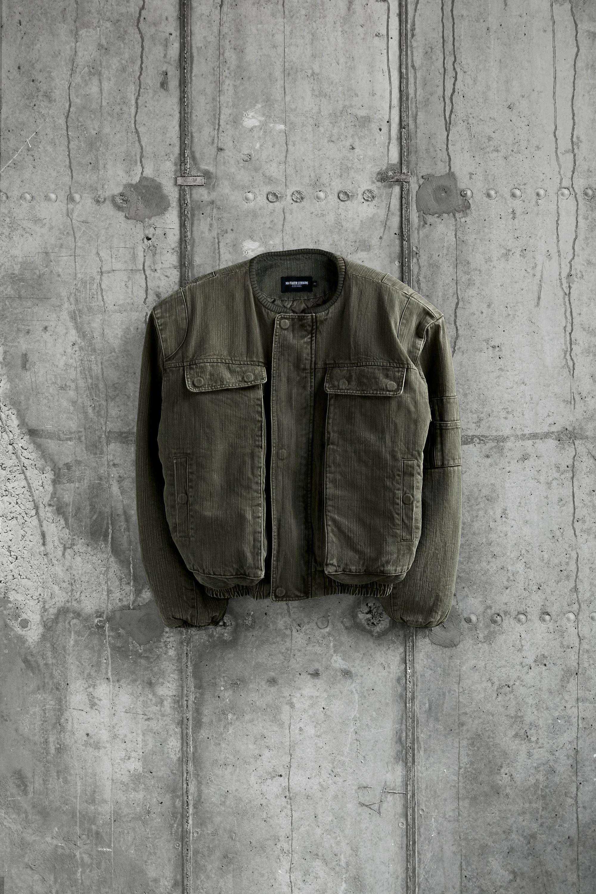 Бомбер NO/FAITH STUDIOS Denim Bomber Jacket
