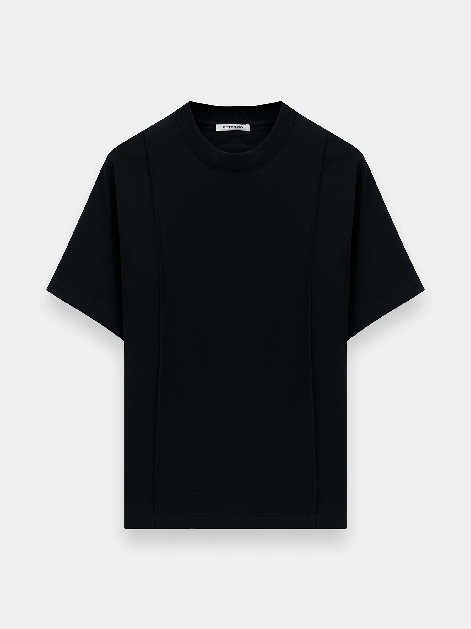 Женская футболка Peter Do Creased Oversized Tee Black