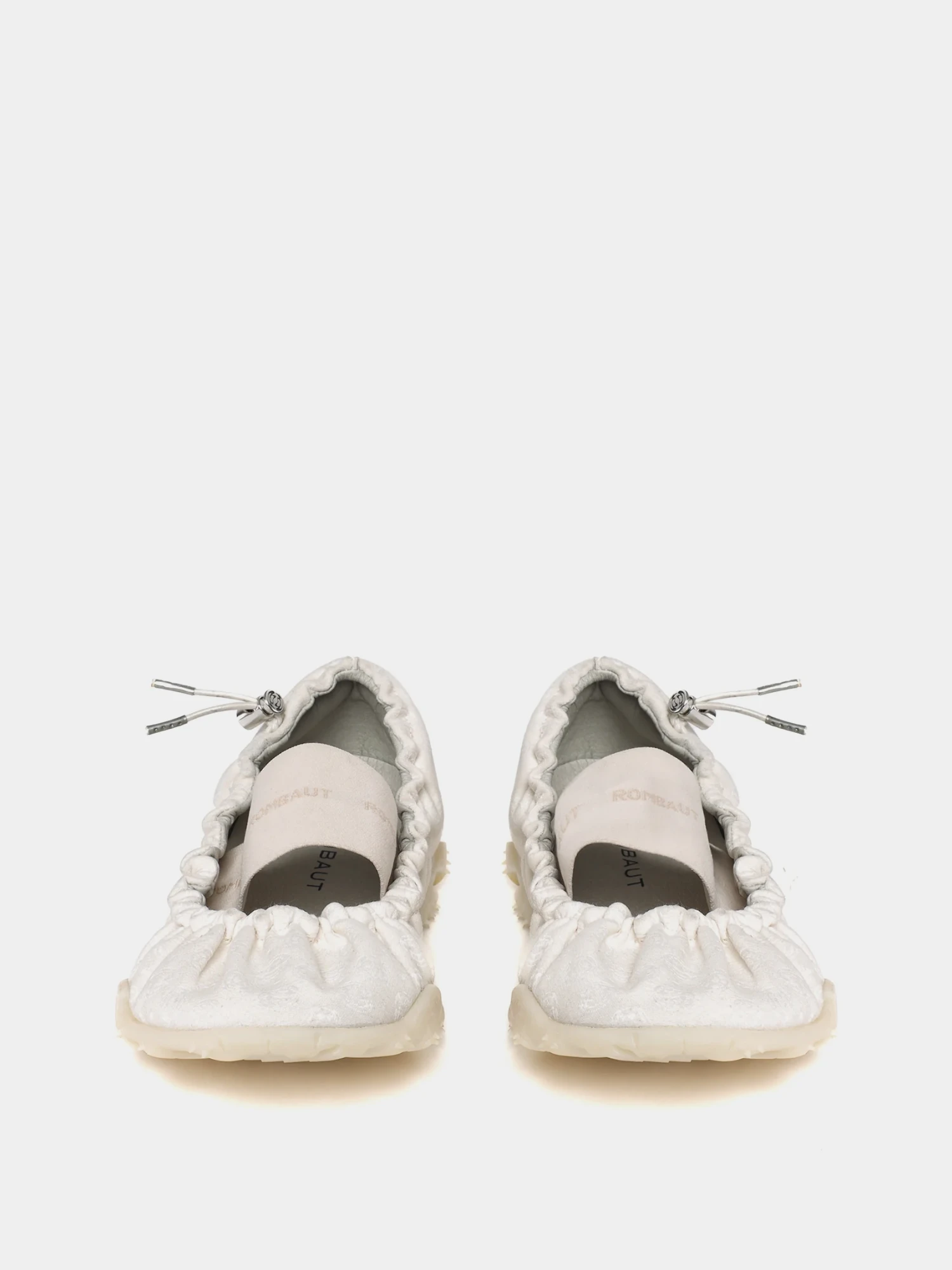 Женские балетки ROMBAUT Rei Monogram White