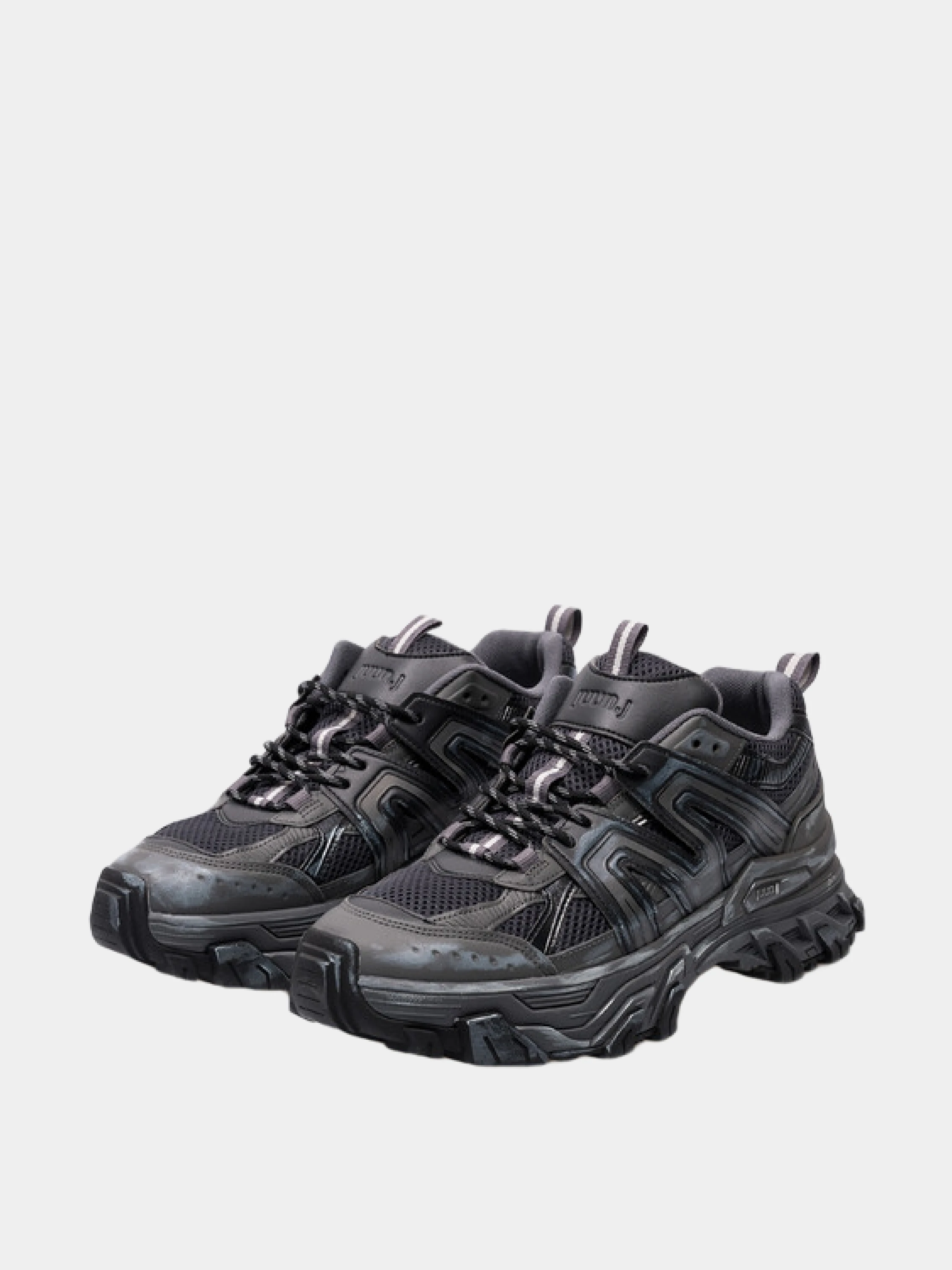 Кроссовки JUUN.J Synthetic Leather Trainer Shoes Grey