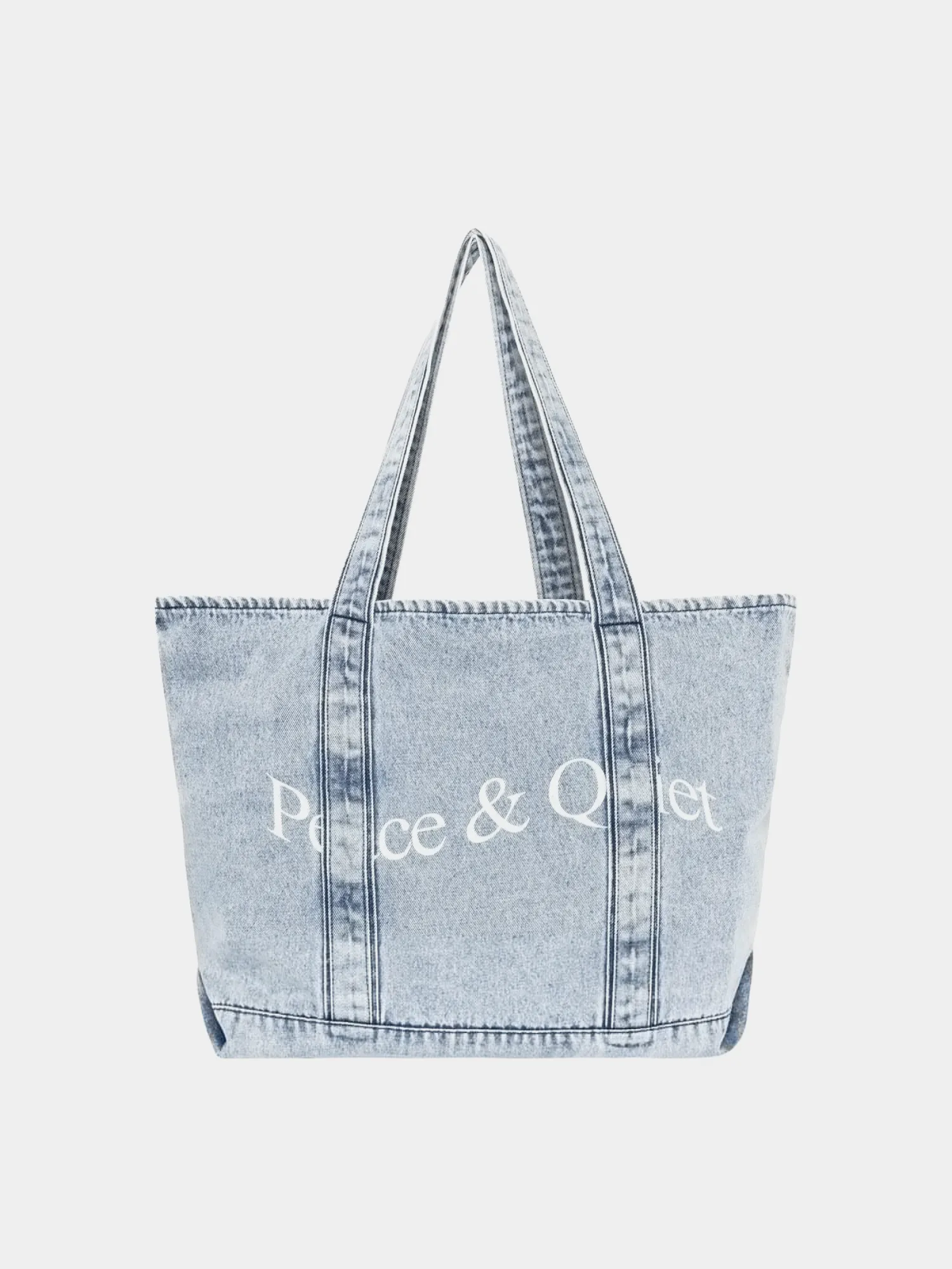 Тоут MUSEUM OF PEACE & QUIET Wordmark Denim Blue