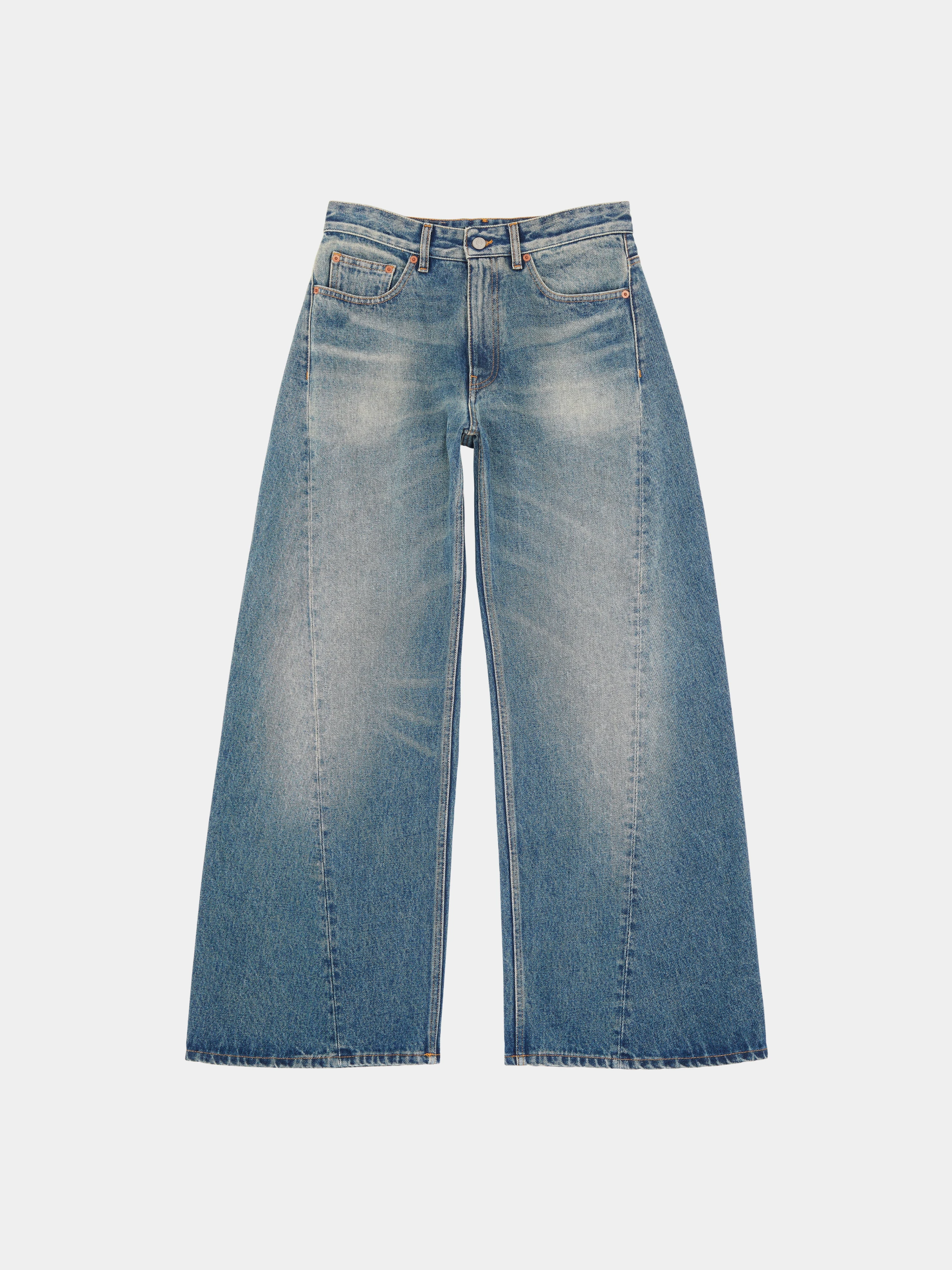 Женские джинсы MM6 Maison Margiela Wide Leg Blue