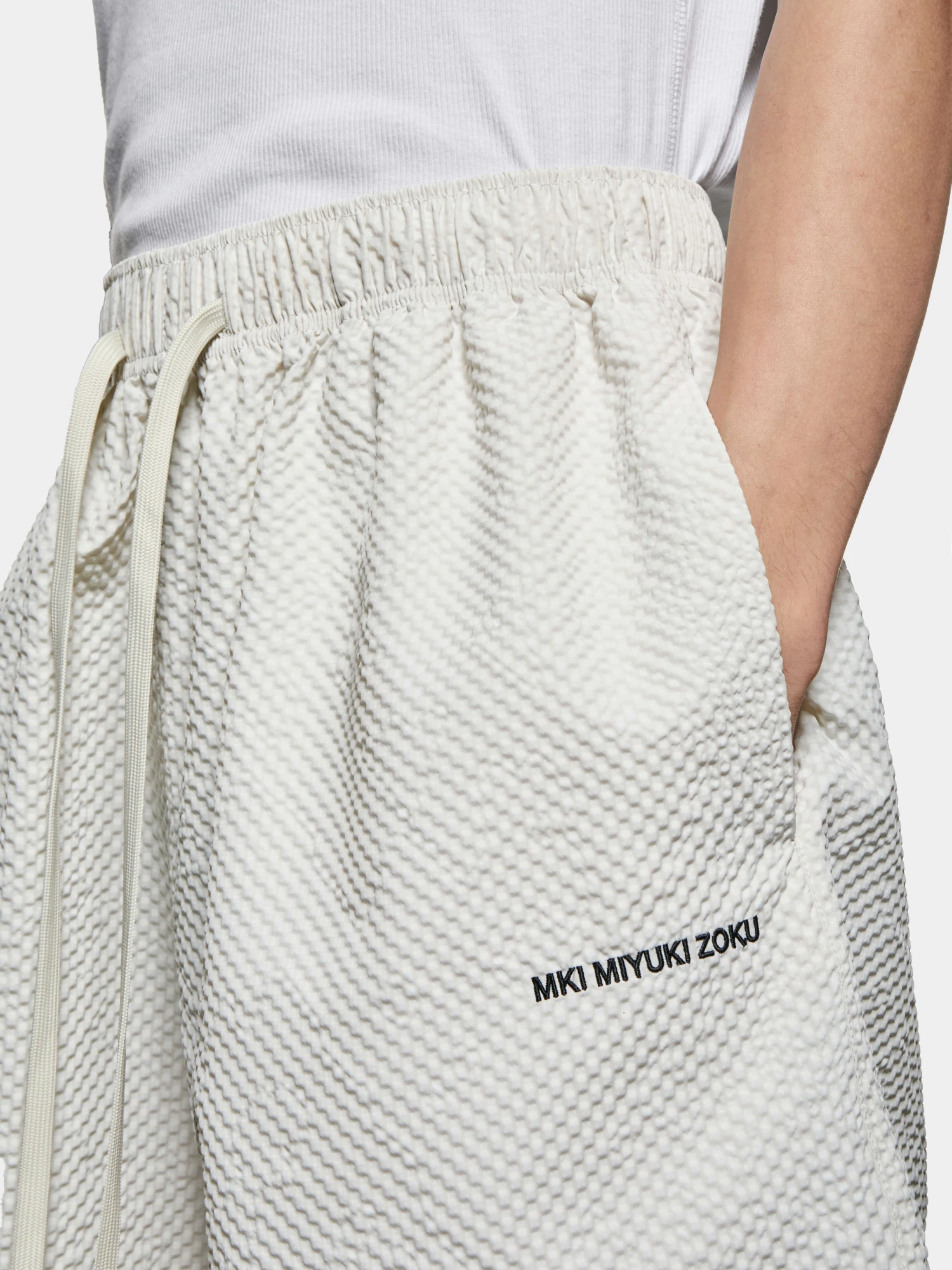 Шорты MKI MIYUKI ZOKU Seersucker Shorts Bone