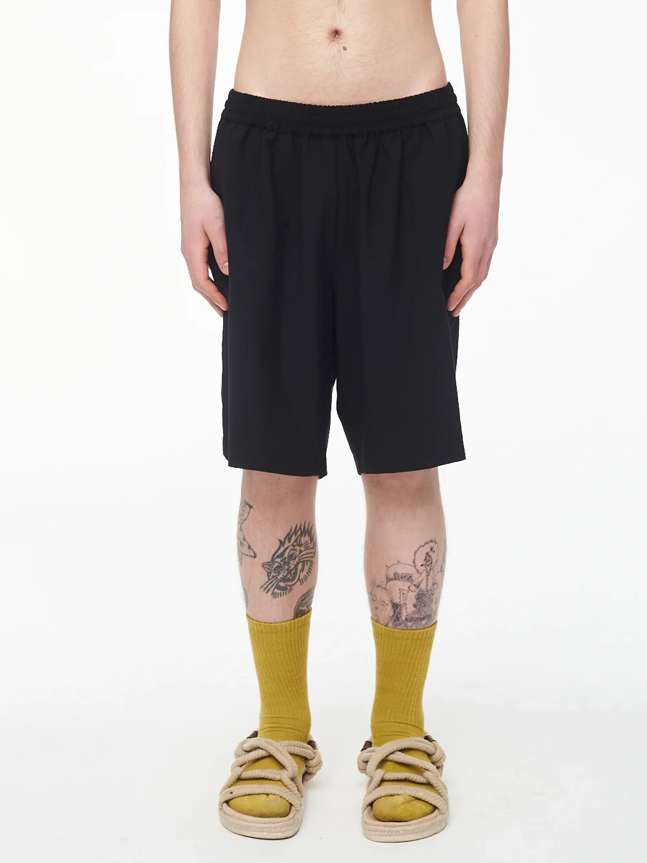 Шорты BONSAI Raffia Short Basket Fit Pant Black