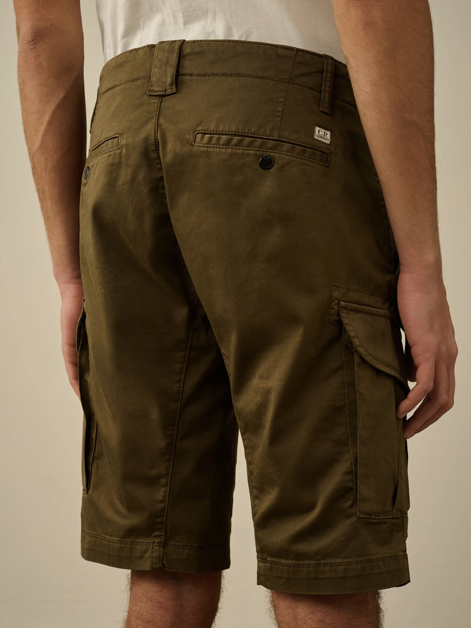 Шорты C.P. Company Stretch Sateen Cargo Ivy Green