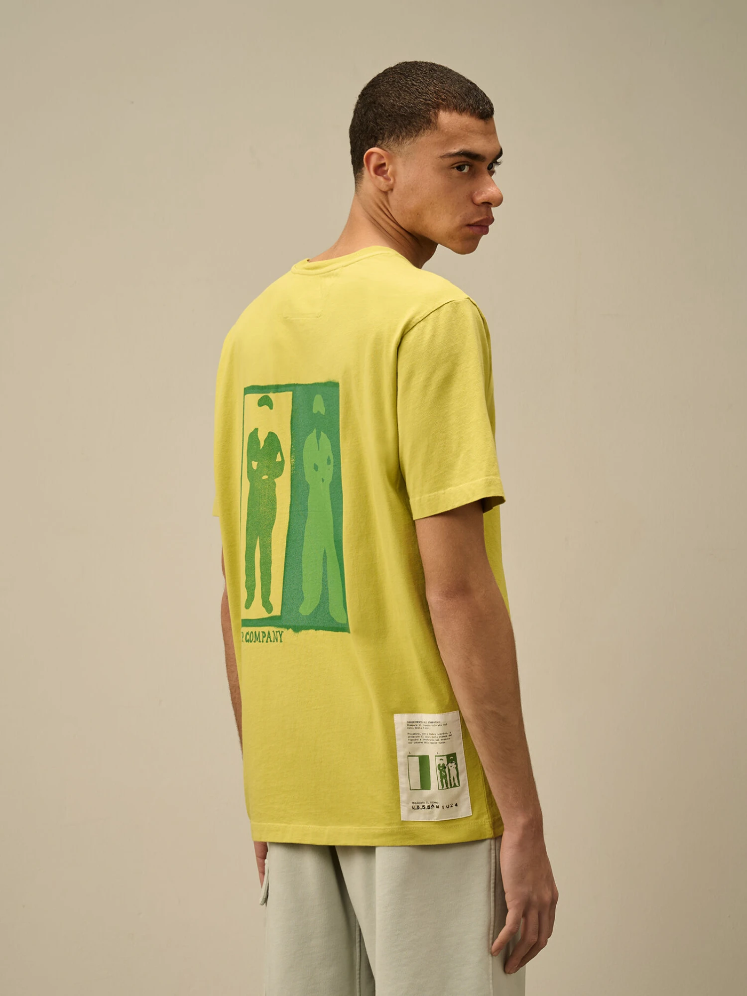 Футболка C.P. Company 24/1 Jersey Logo Cress Green