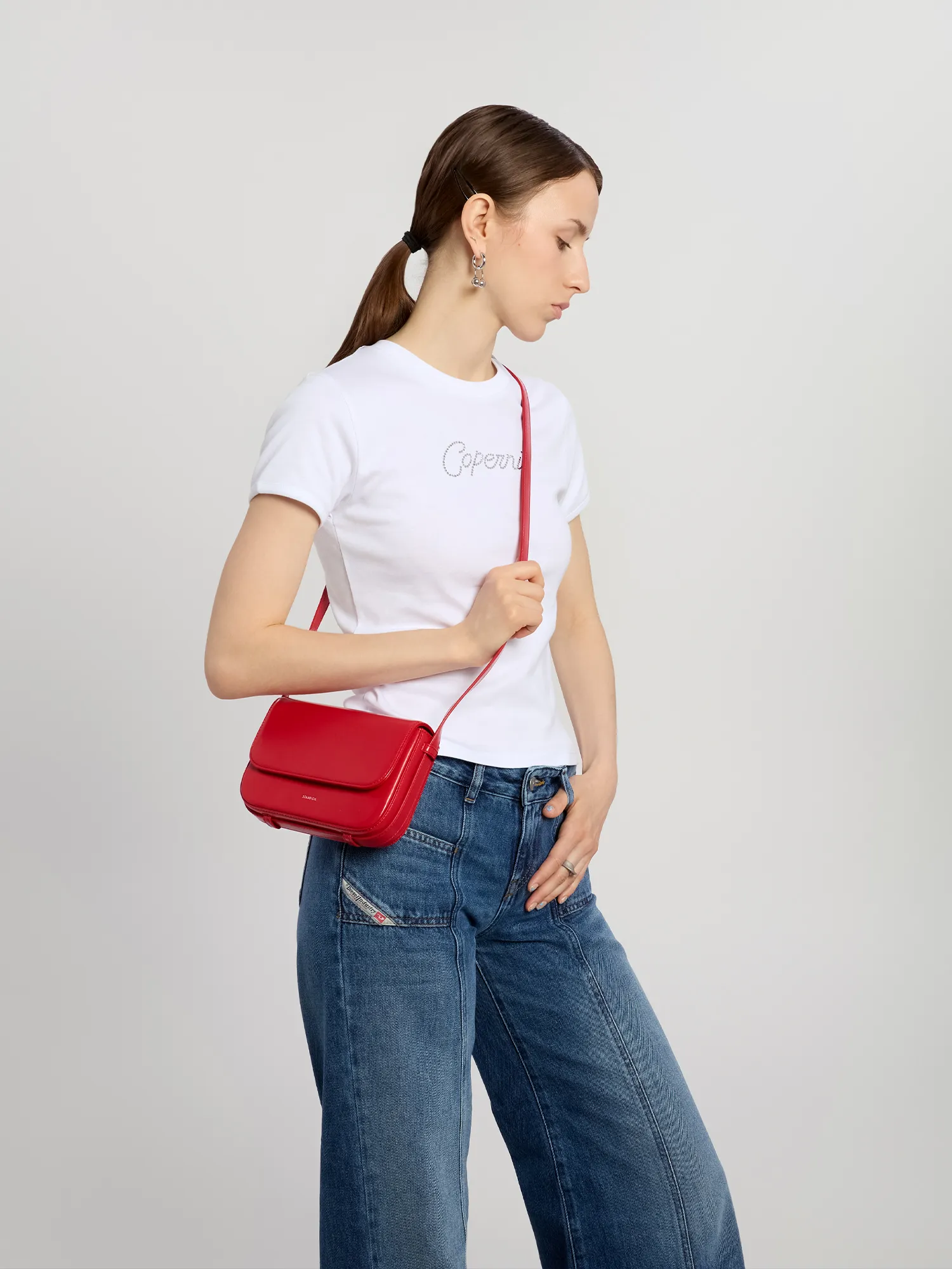 Женская сумка STAND OIL Riddle Bag Red