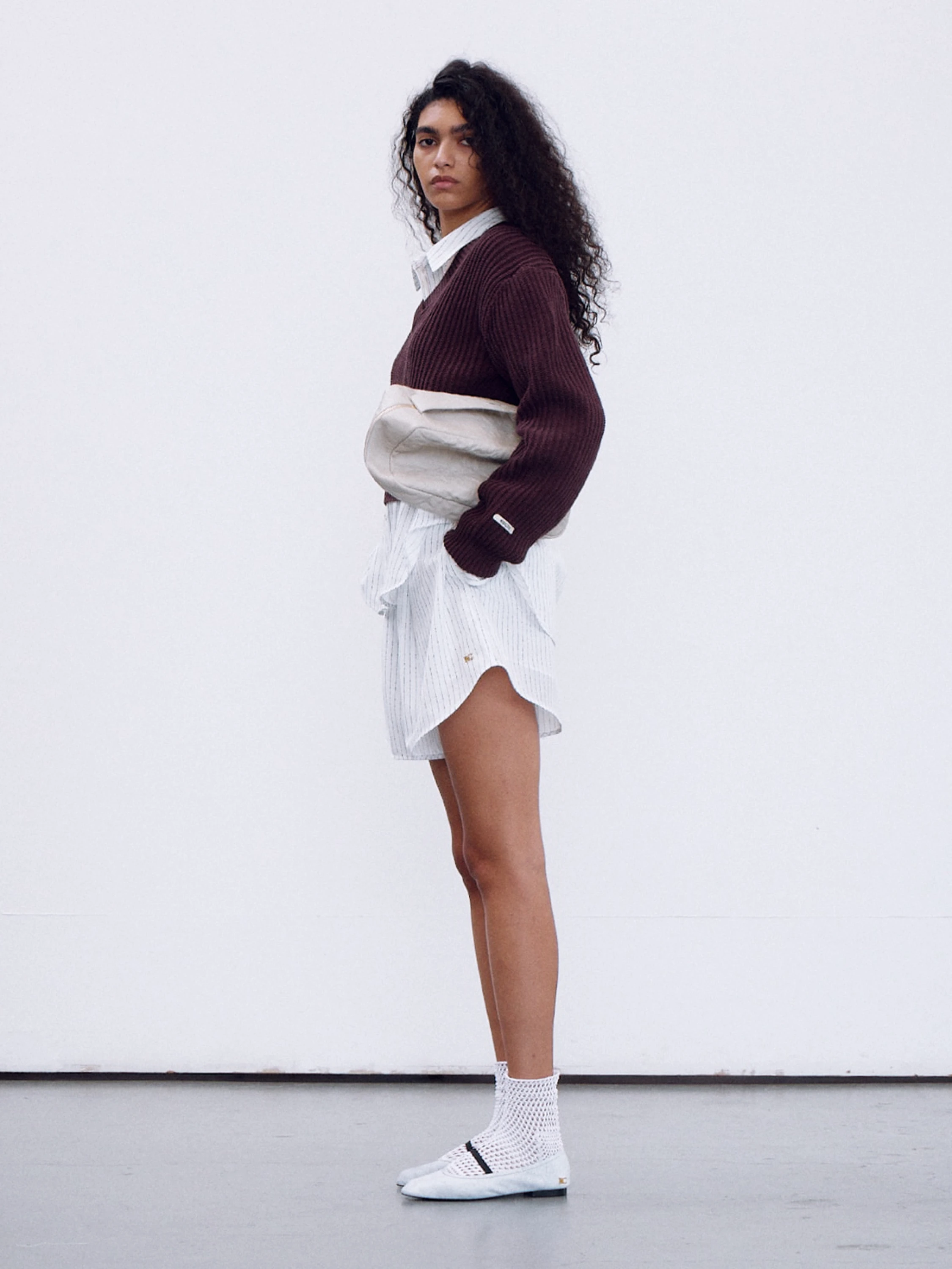 Женские шорты Recto Nep Stripe Shorts White