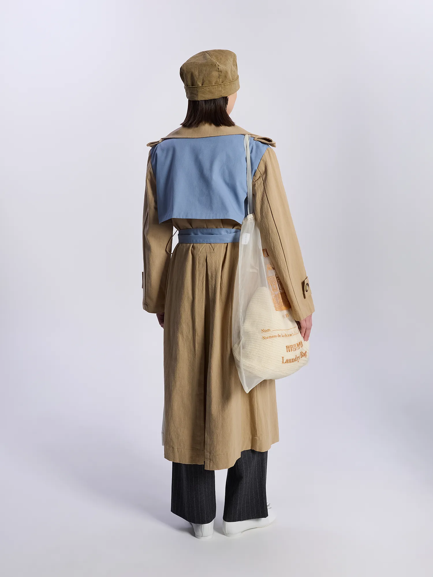 Тренч KidSuper Painted Girl Trench Coat Beige