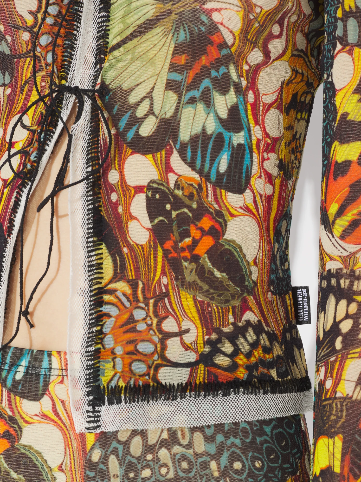 Женский топ Jean Paul Gaultier Re-Edition: "Papillon" Yellow/Multi