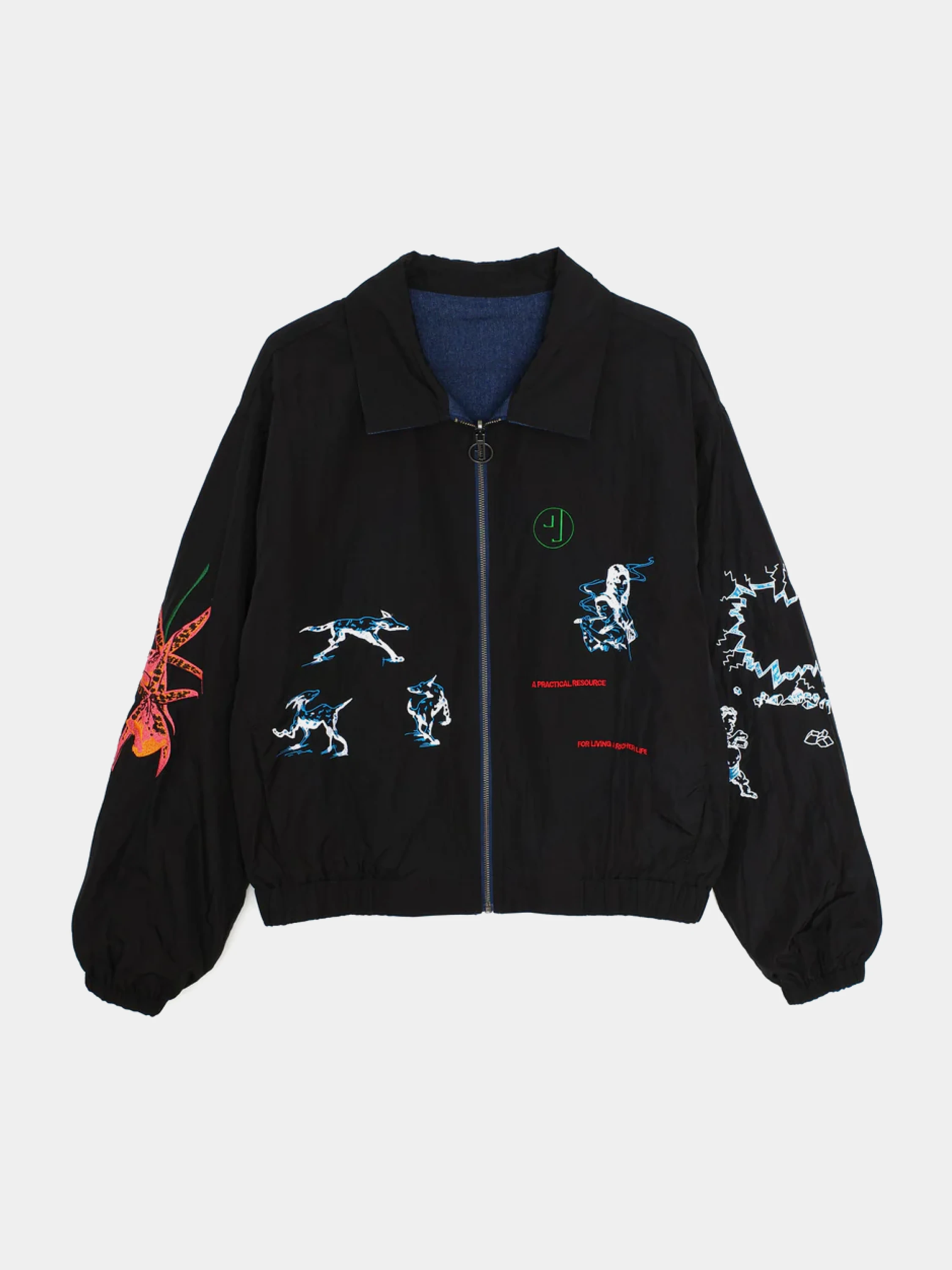 Джинсовая куртка Jungles Jungles Angels Among Us Indigo Denim
