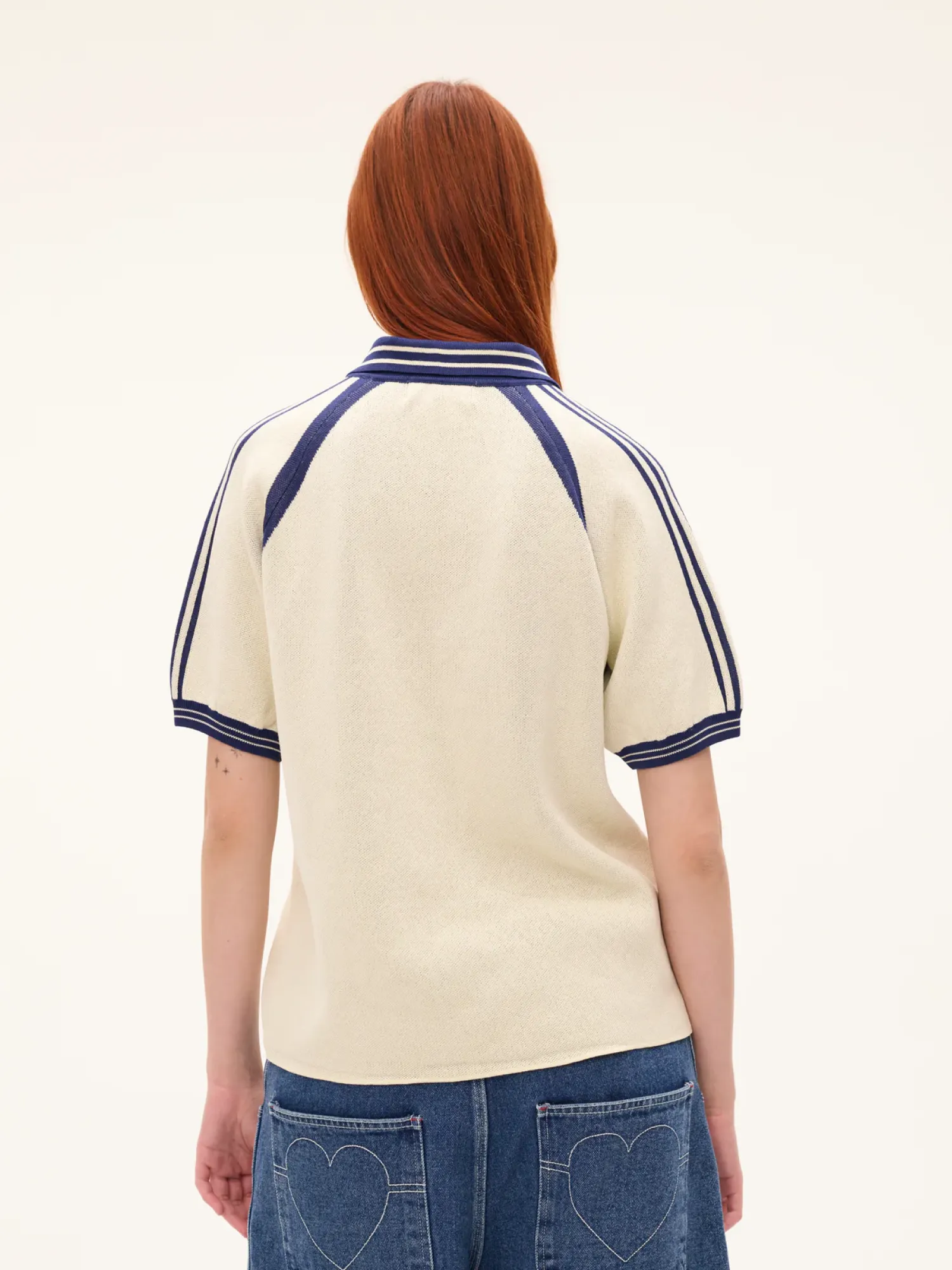 Поло Carne Bollente Captain Kinky Cream/Dark Blue