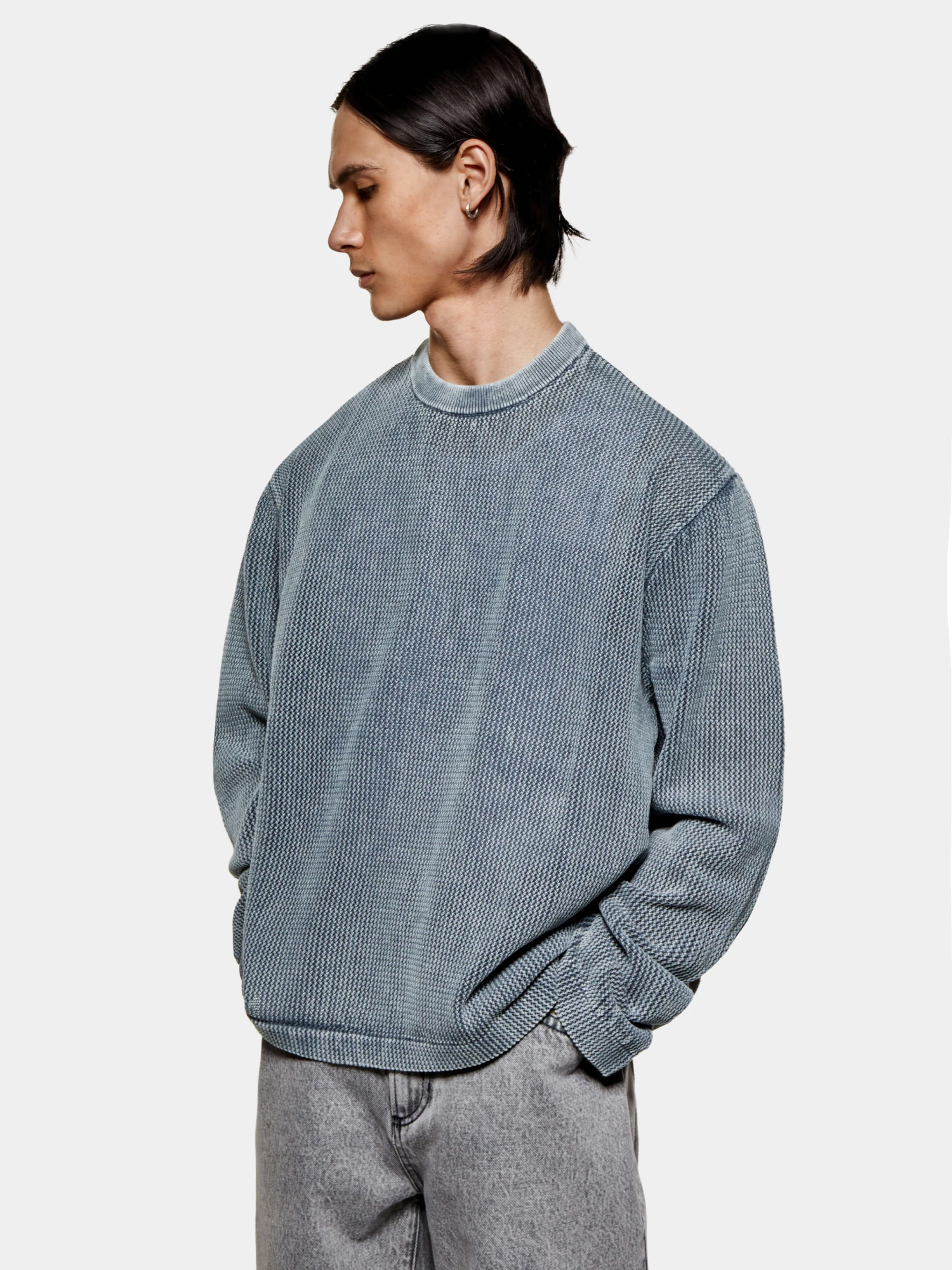 Лонгслив MKI MIYUKI ZOKU Pigment Grey Loose Gauge L/S