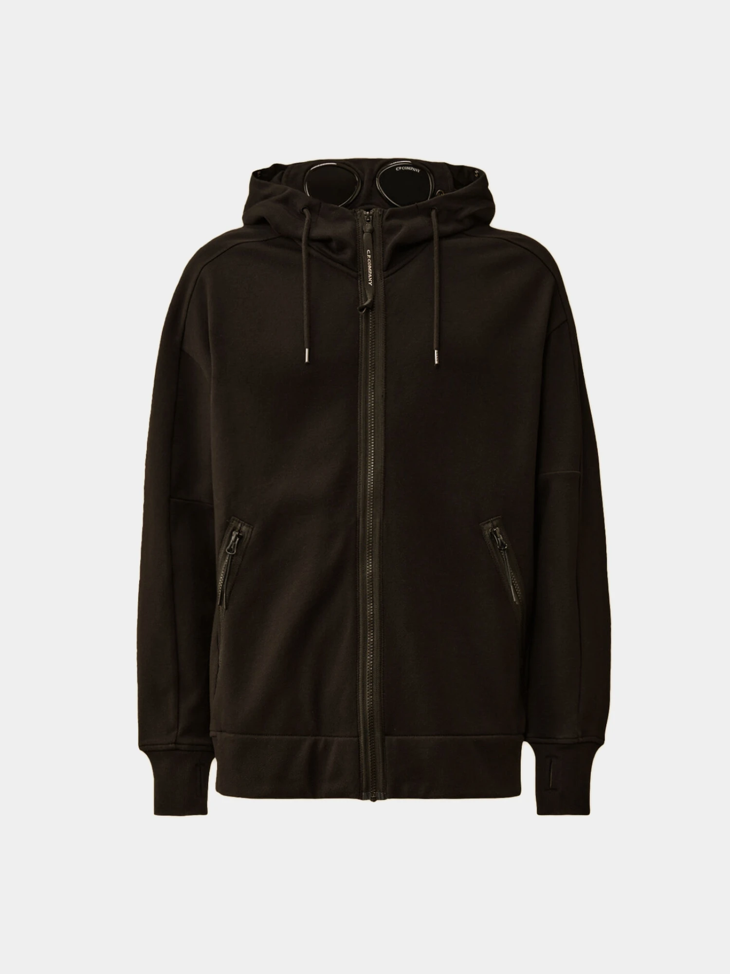 Зип-худи C.P. Company Diagonal Raised Fleece Goggle Black