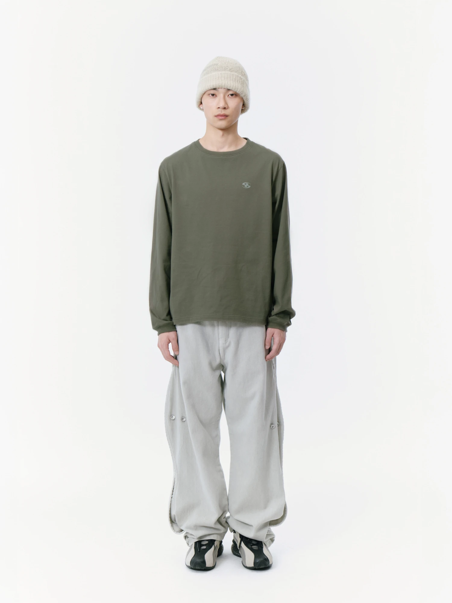 Лонгслив SAN SAN GEAR Logo L/S Khaki