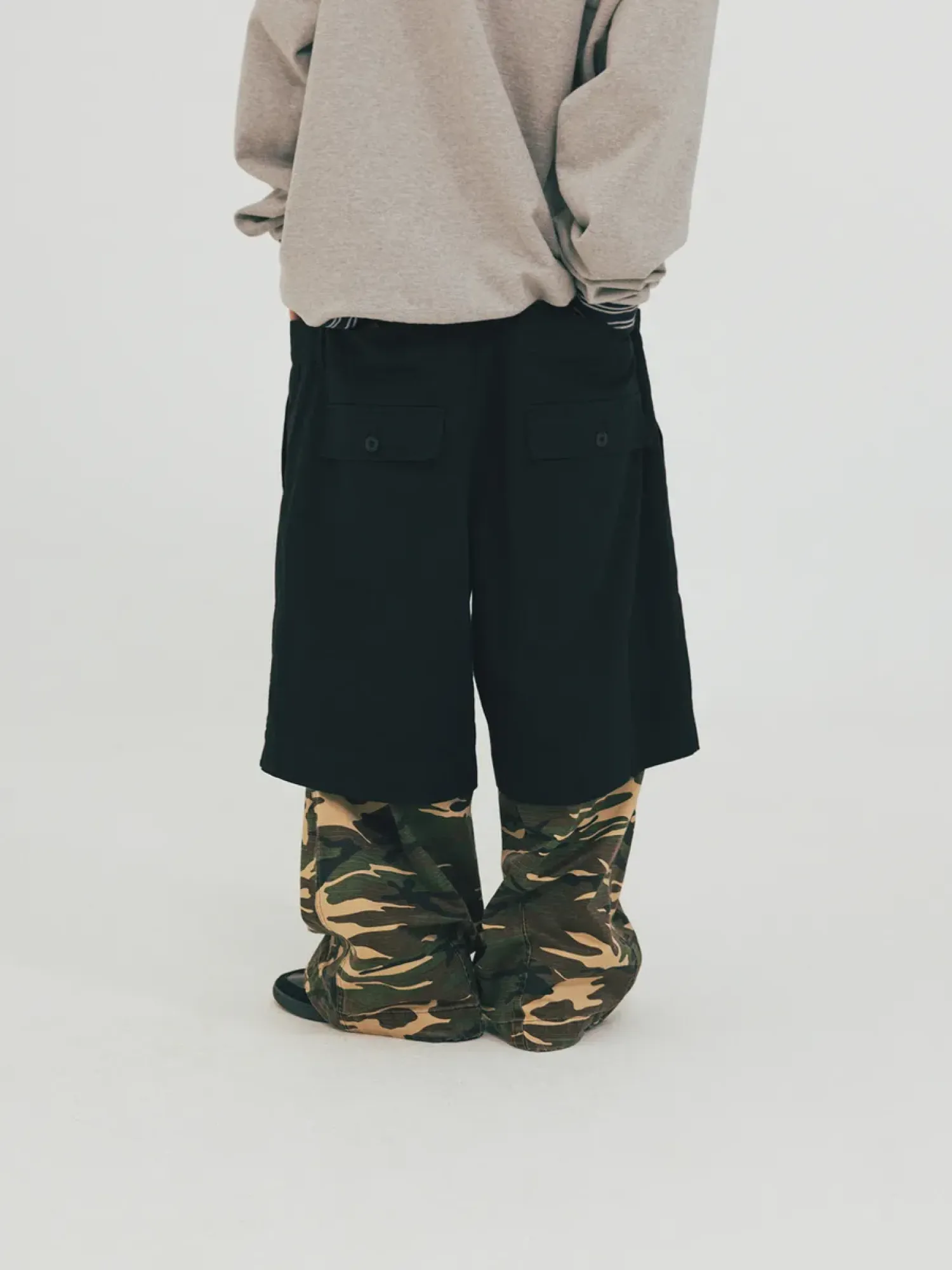 Брюки ANGLAN Double Waist Layered Pants Camo