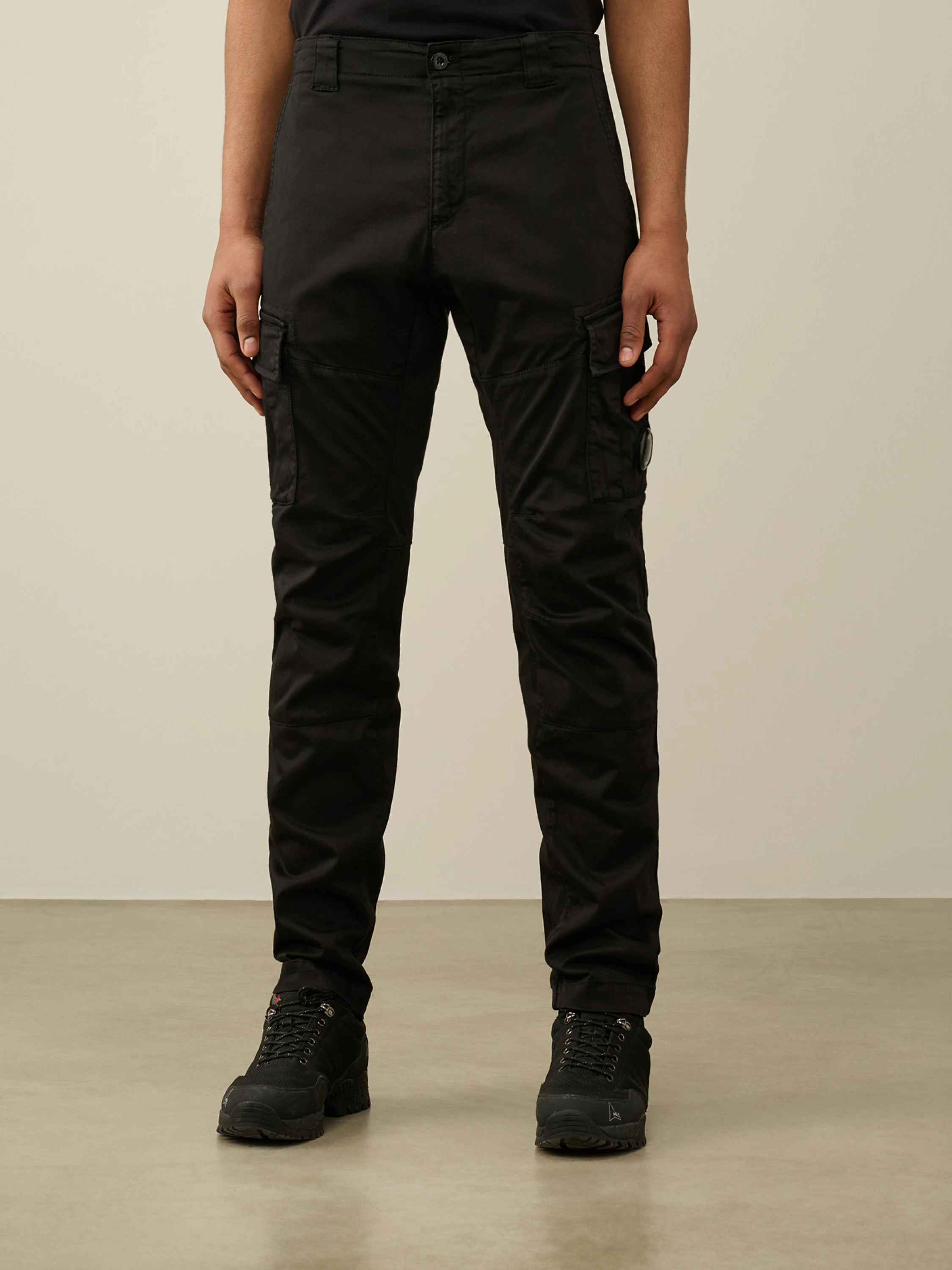 Брюки C.P. Company Stretch Sateen Lens Cargo Black