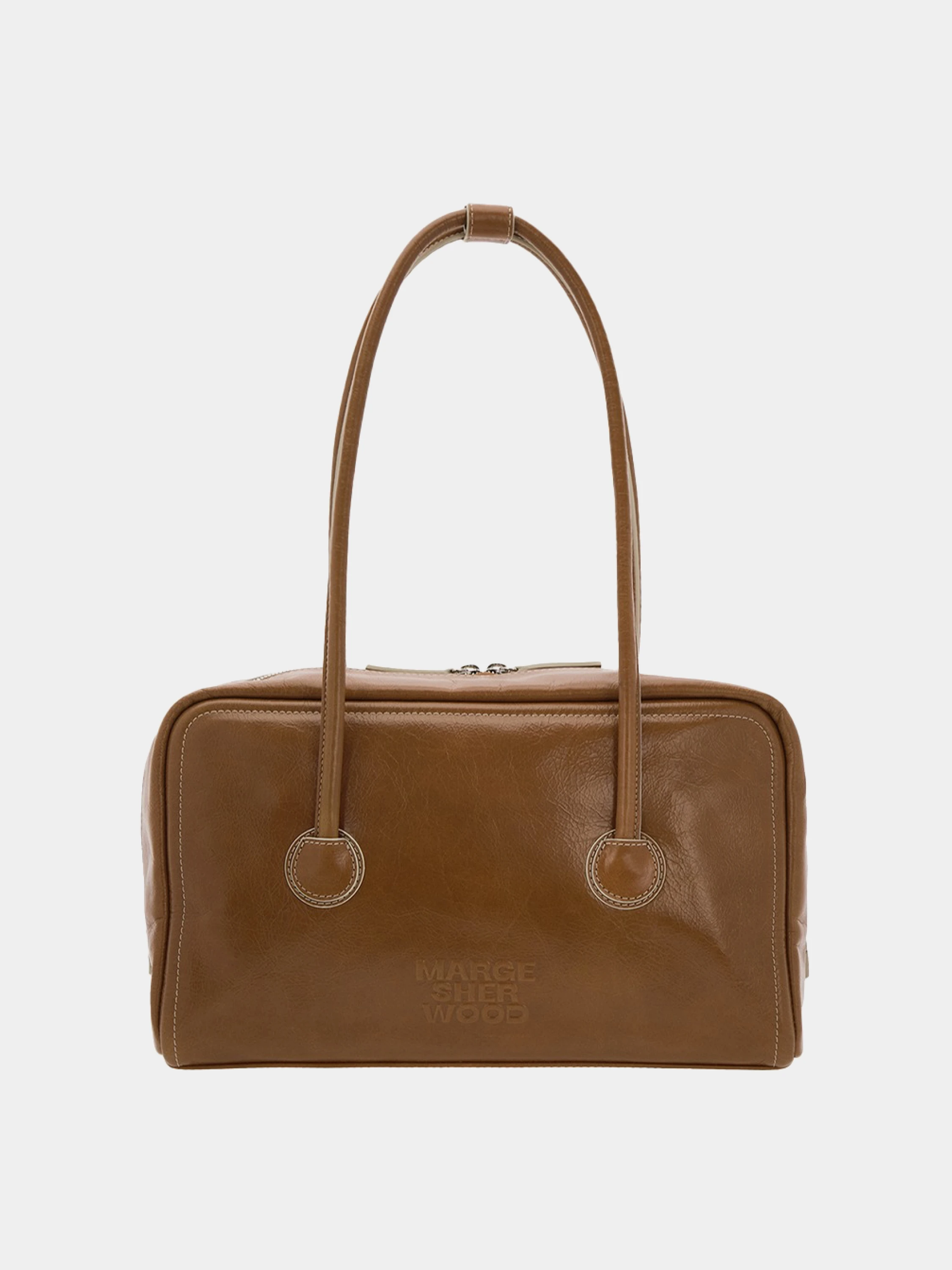 Женская сумка MARGESHERWOOD Soft Boston Brown Crinkle