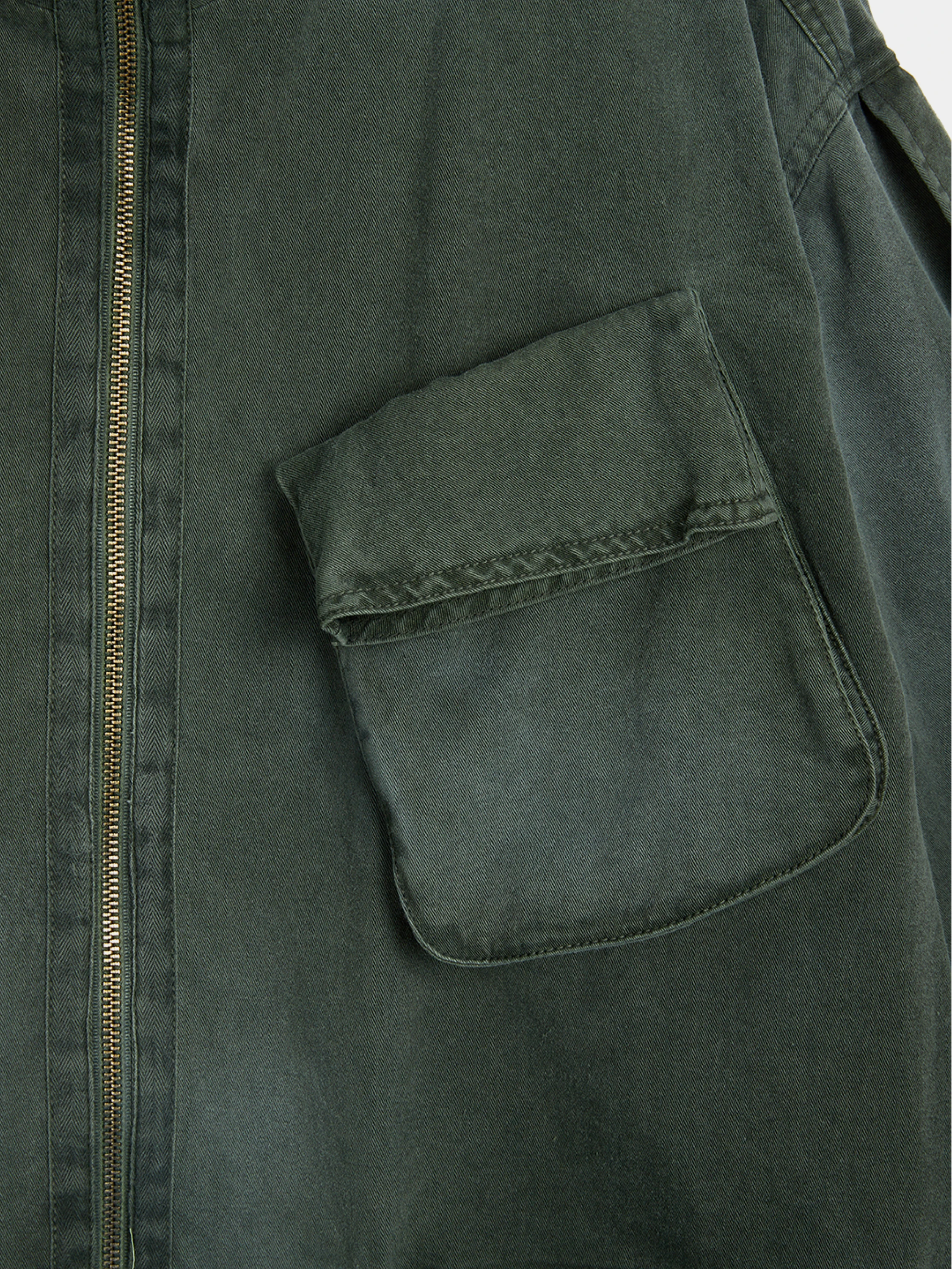 Женская джинсовая куртка OPEN YY Cargo Pocket Field Khaki