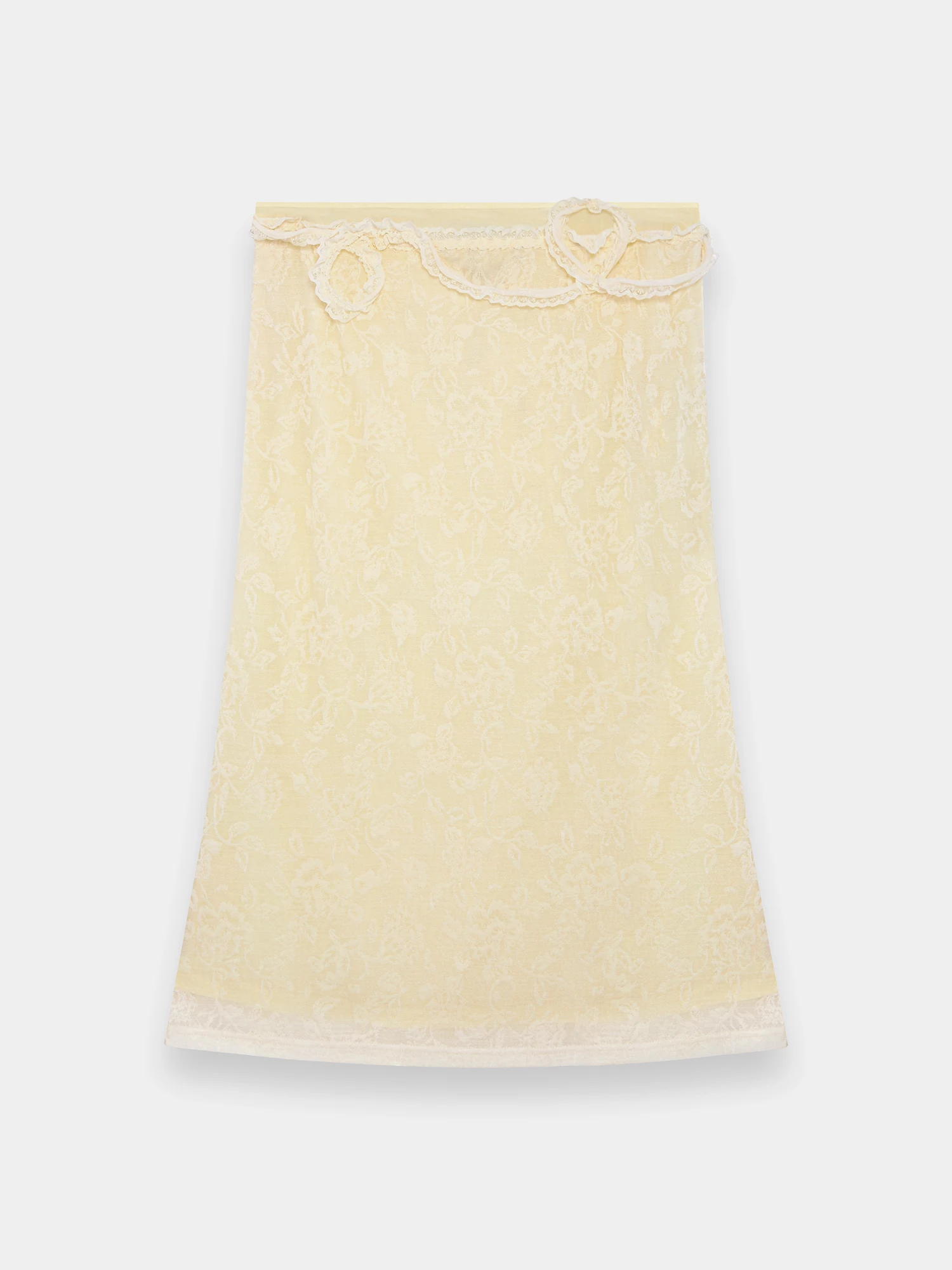 Женская юбка MARRKNULL Lace Layered Beige