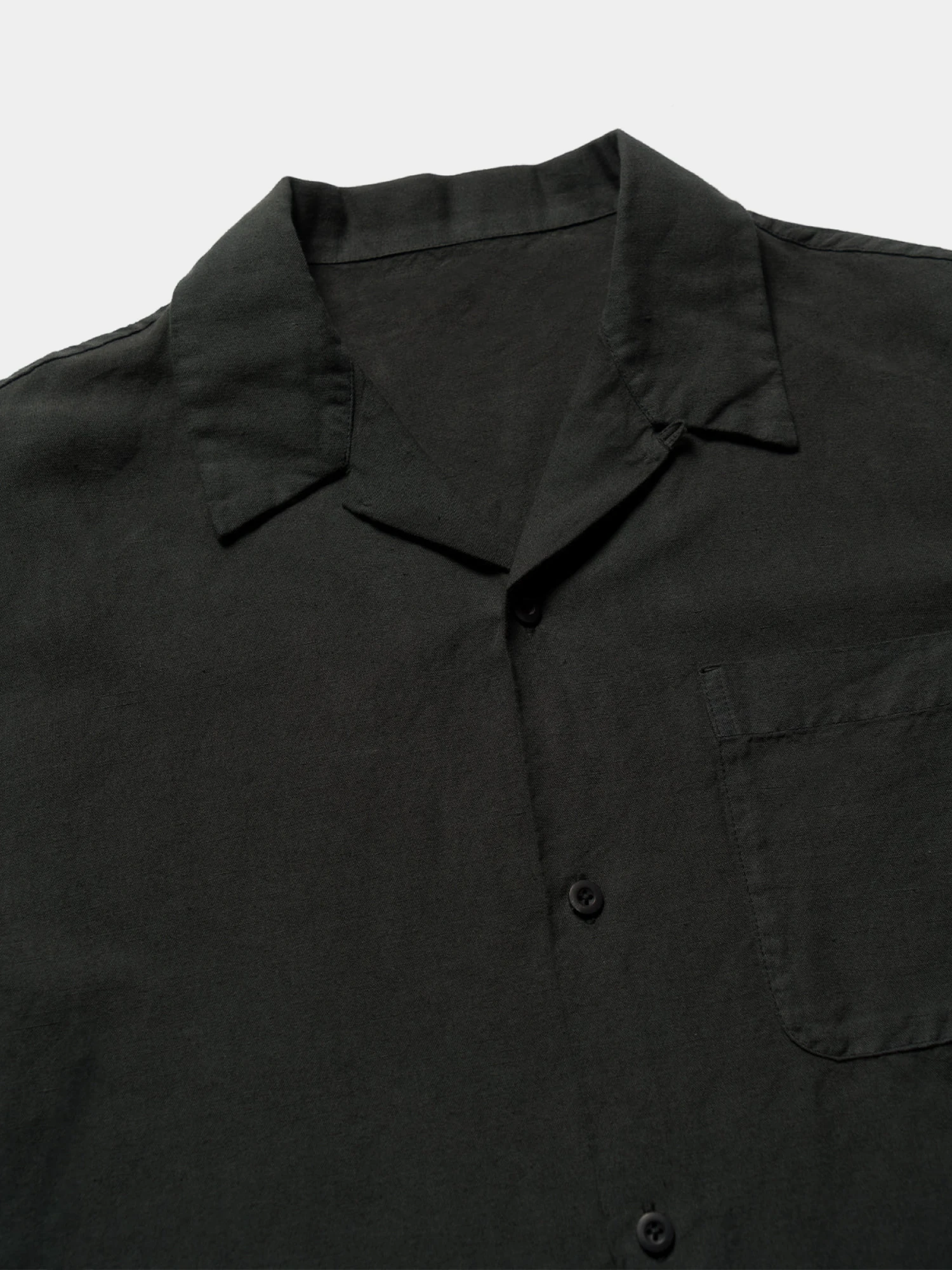 Рубашка MAHARISHI 5211 Hemp Camp Collar Shirt Black