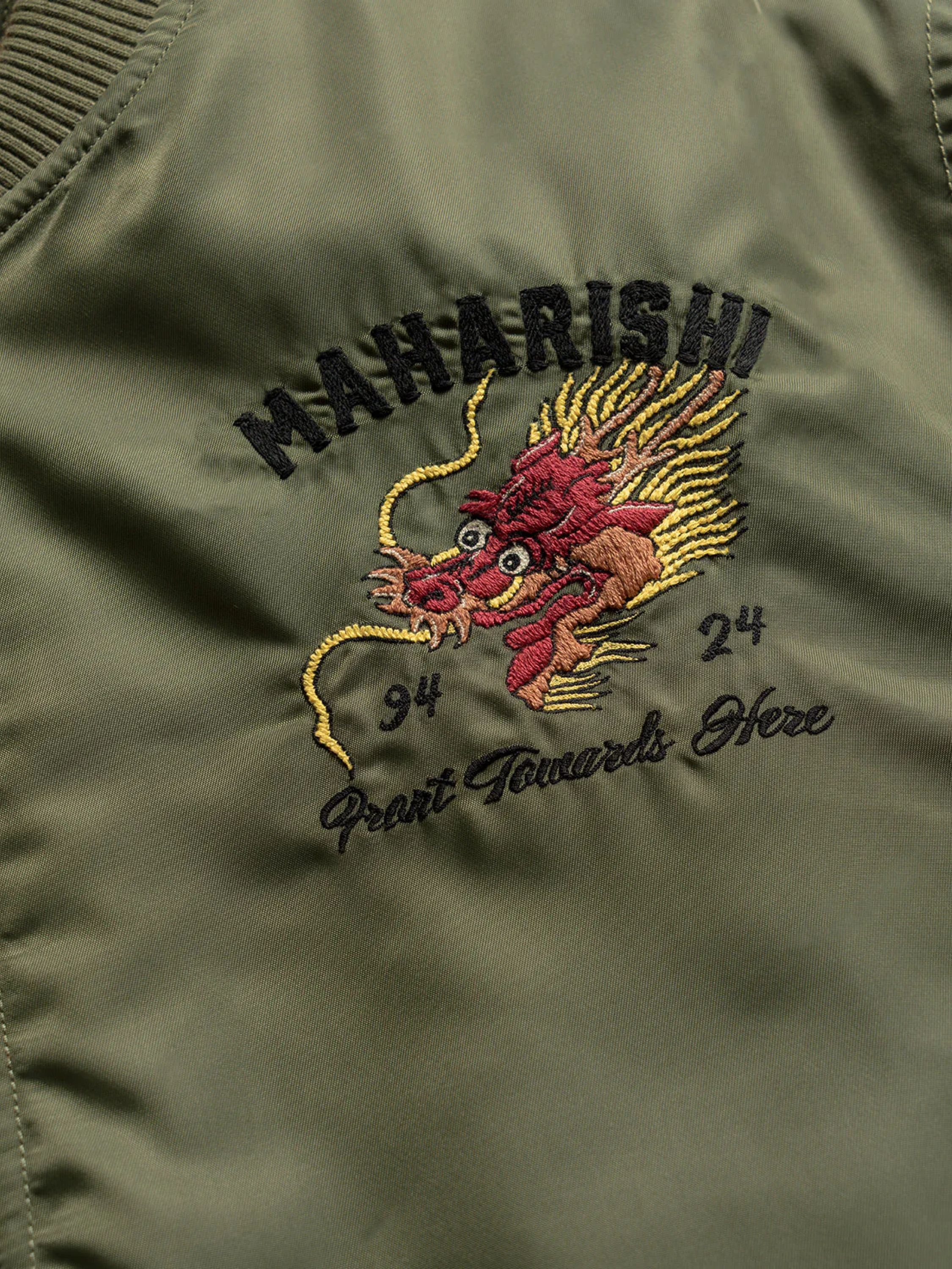 Бомбер MAHARISHI 5247 Tour Dragon Map MA1 Olive
