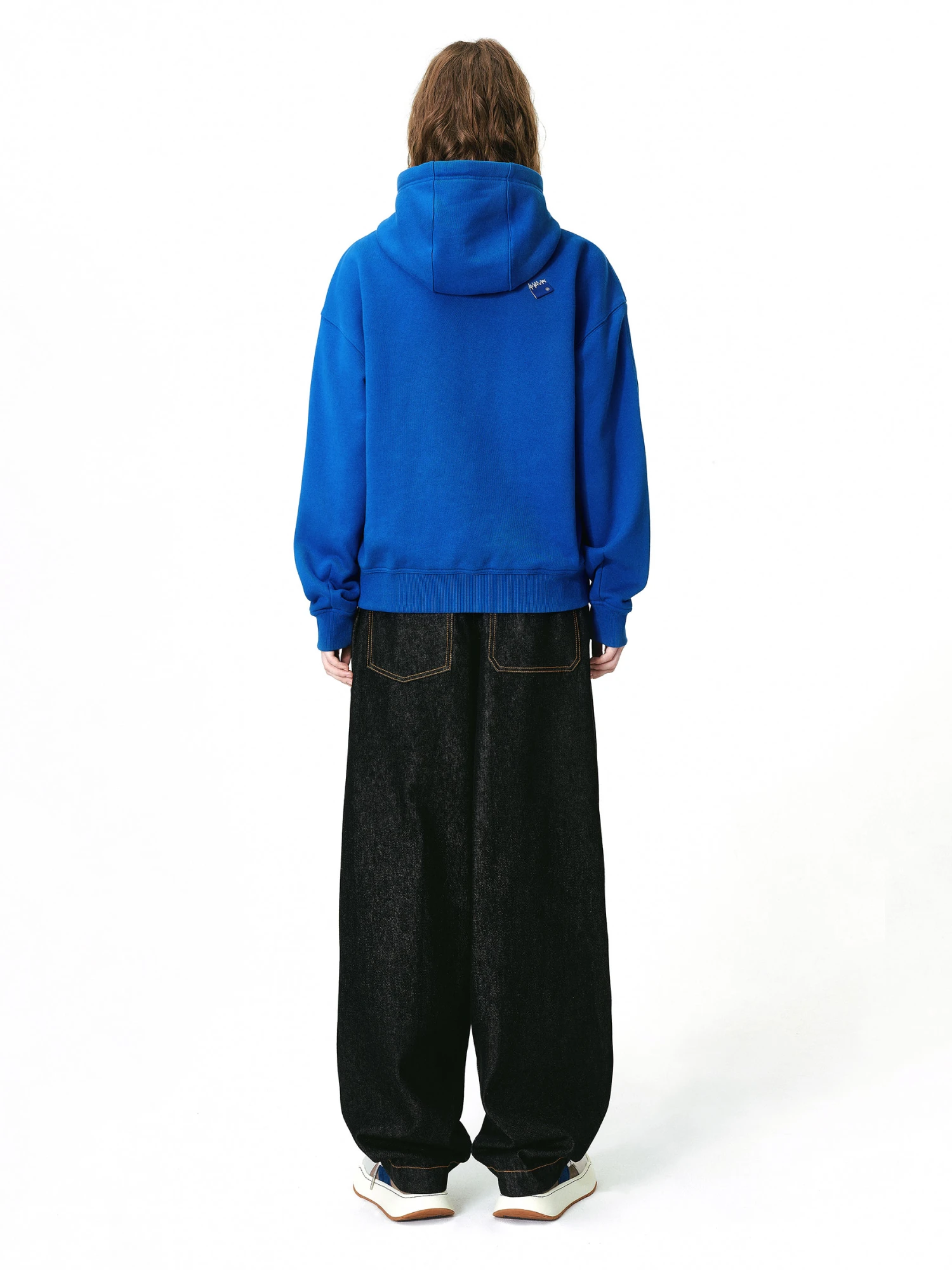 Зип-худи ADERERROR Sig; BL Tag 02 Blue