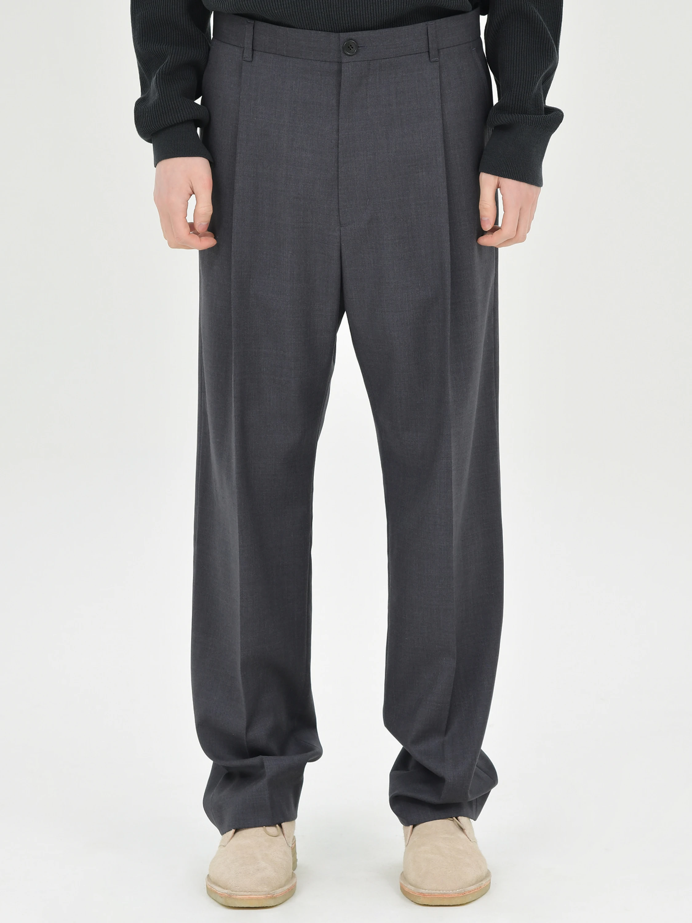 Брюки BROWNYARD One Tuck Trouser Charcoal