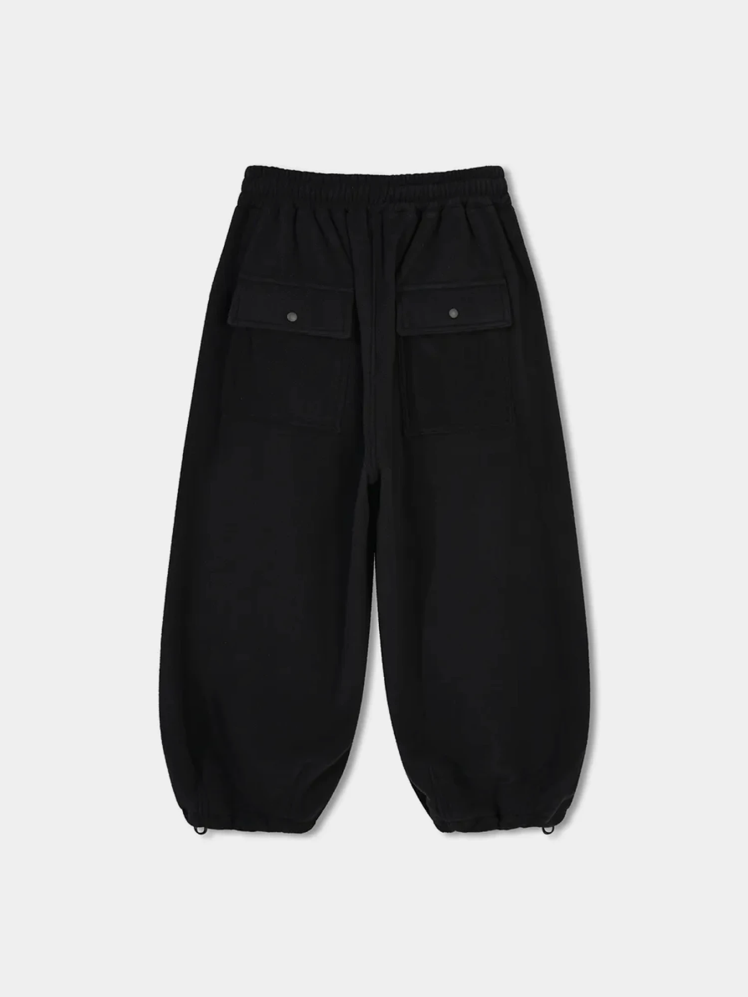 Брюки ANGLAN Double String Fleece Fatigue Black