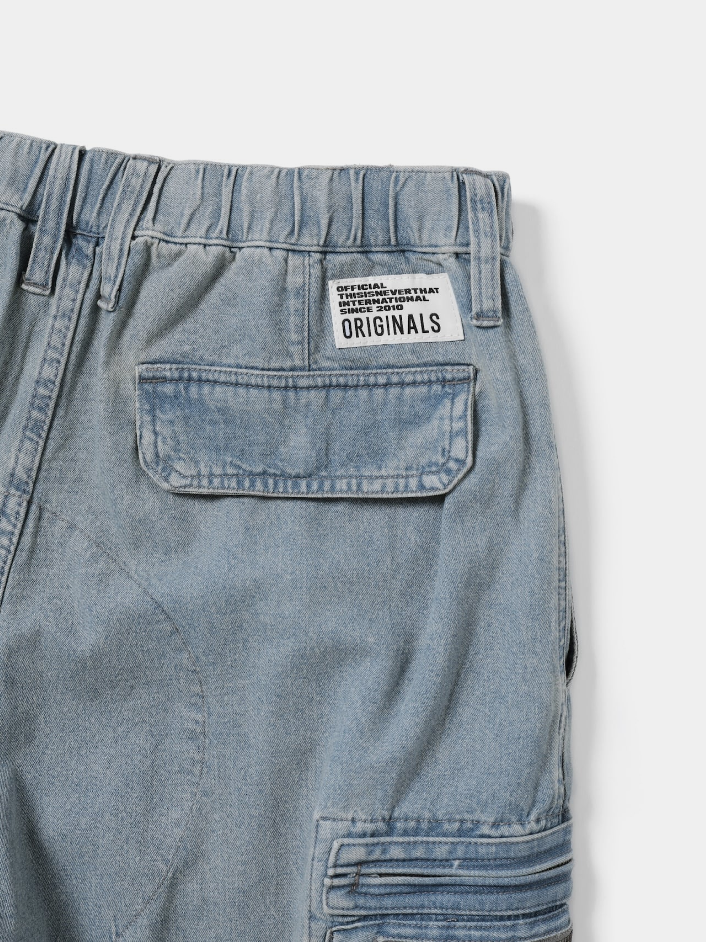 Брюки thisisneverthat Crazy Multi Zip Pant - Updated Washed Blue