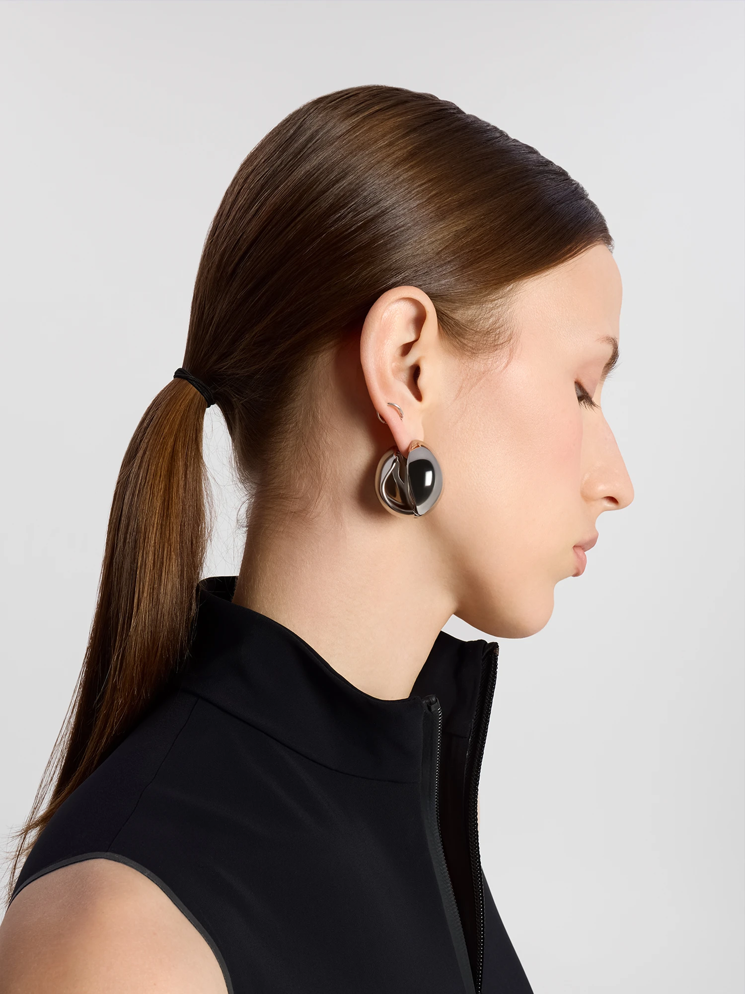 Серьги Coperni Logo Earrings Silver