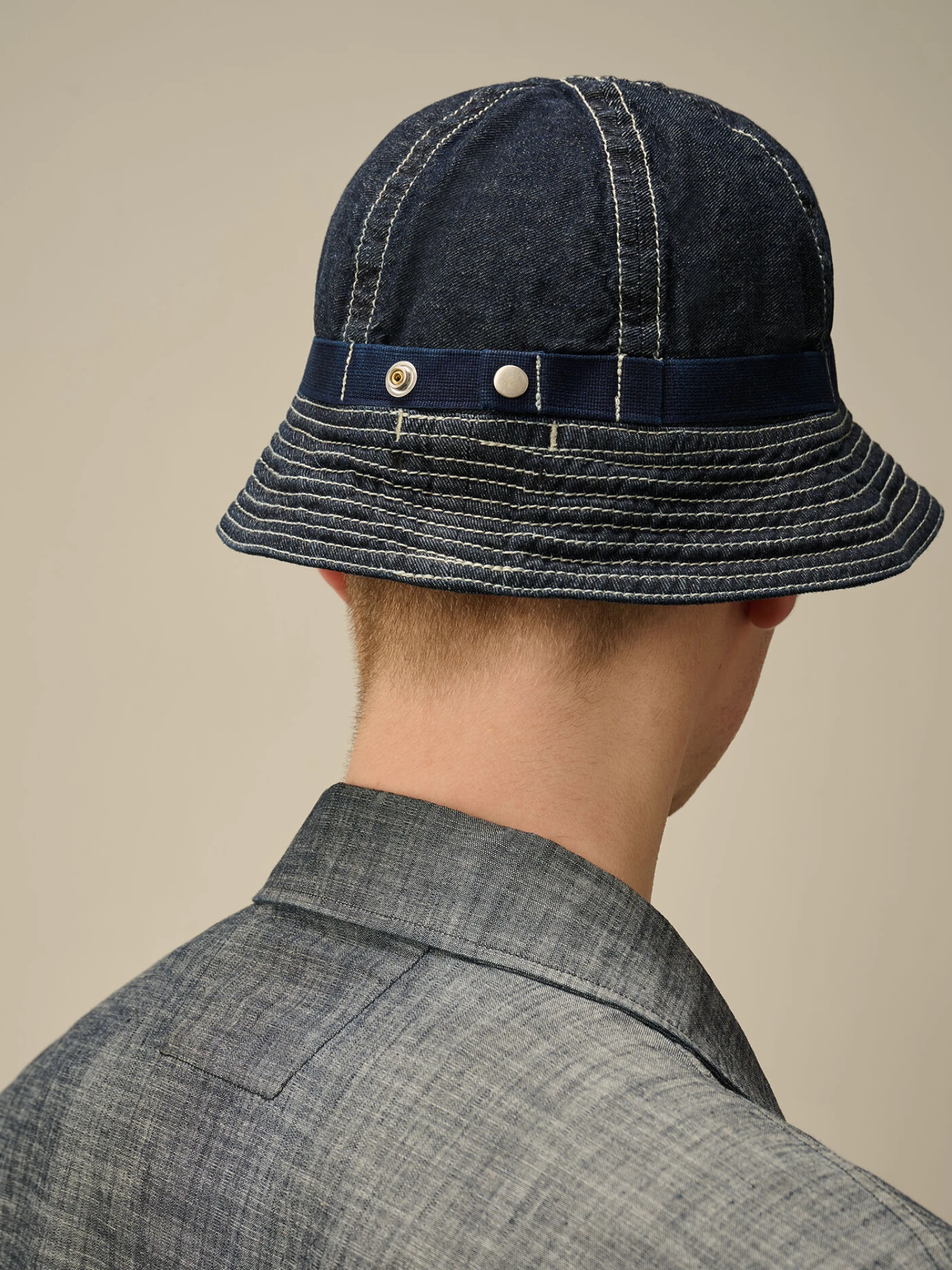 Панама C.P. Company 3/1 Bucket Hat Denim