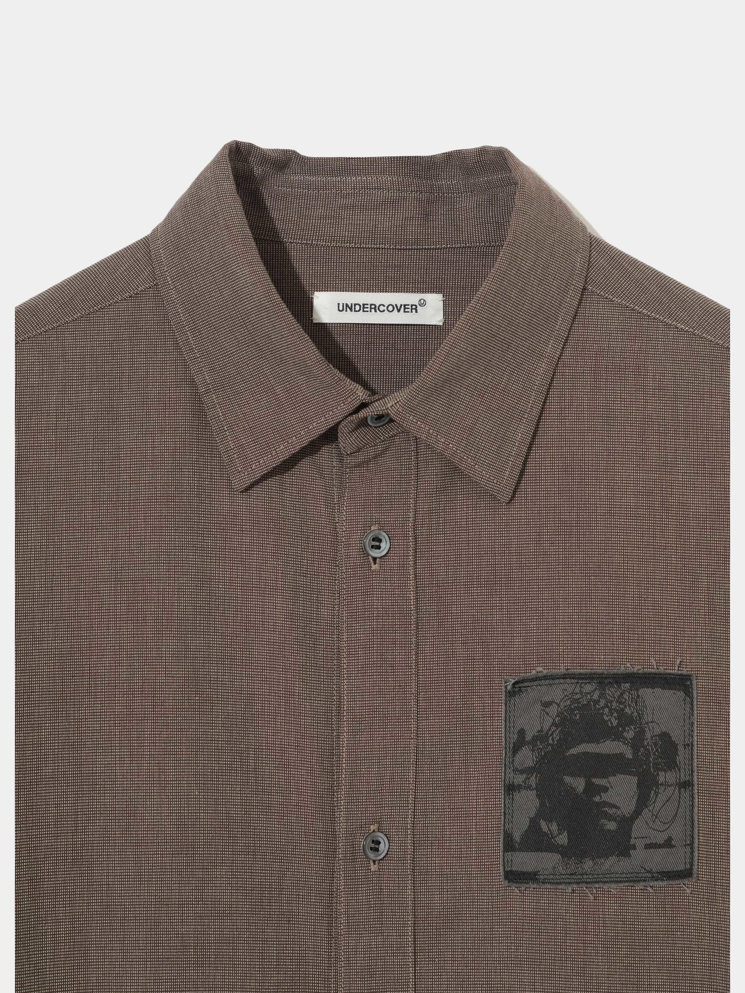 Рубашка UNDERCOVER Cotton Oxford Graphic Patch Brown