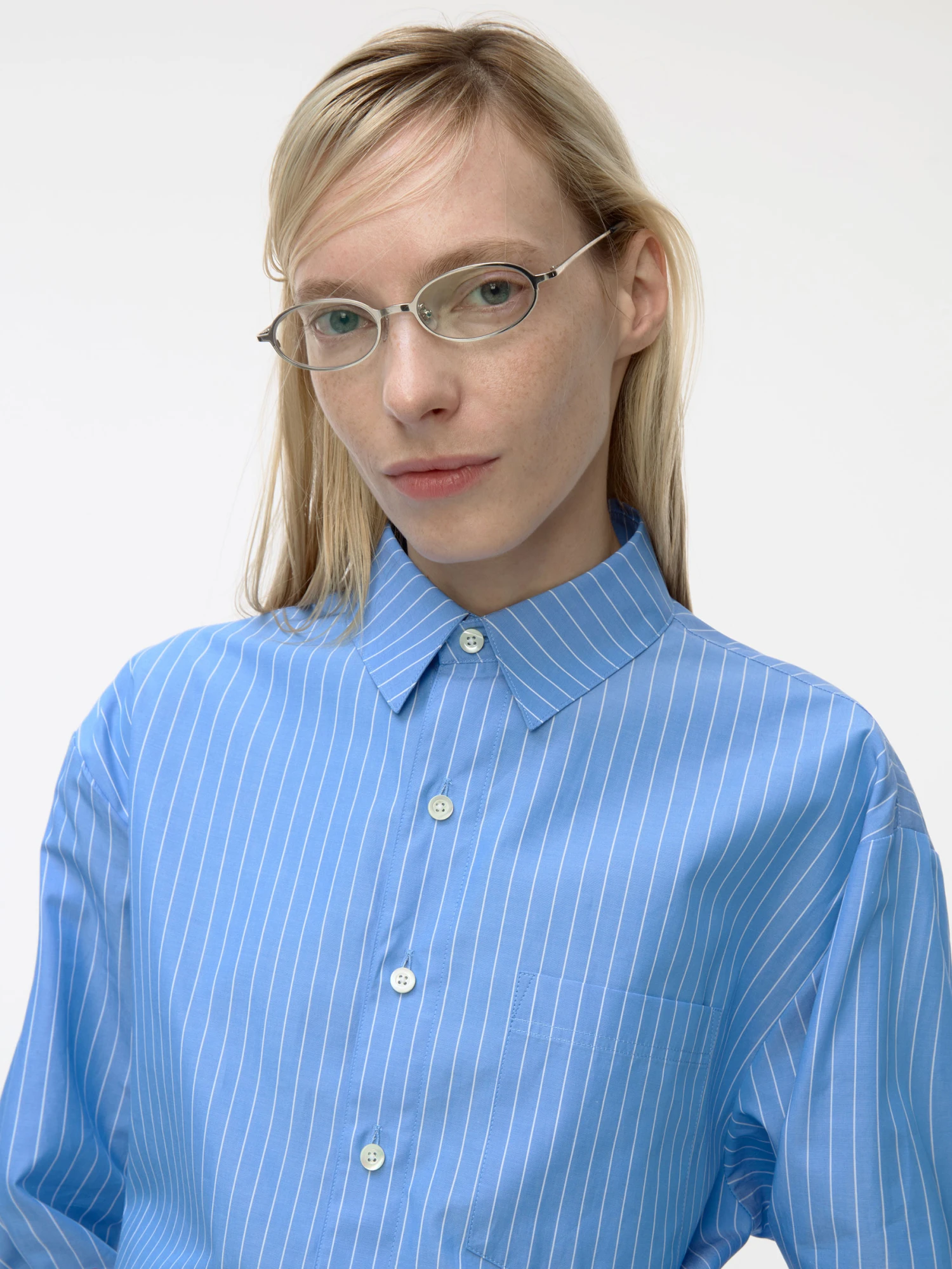 Рубашка ADERERROR Sig BL Tag Shirt 01 Stripe