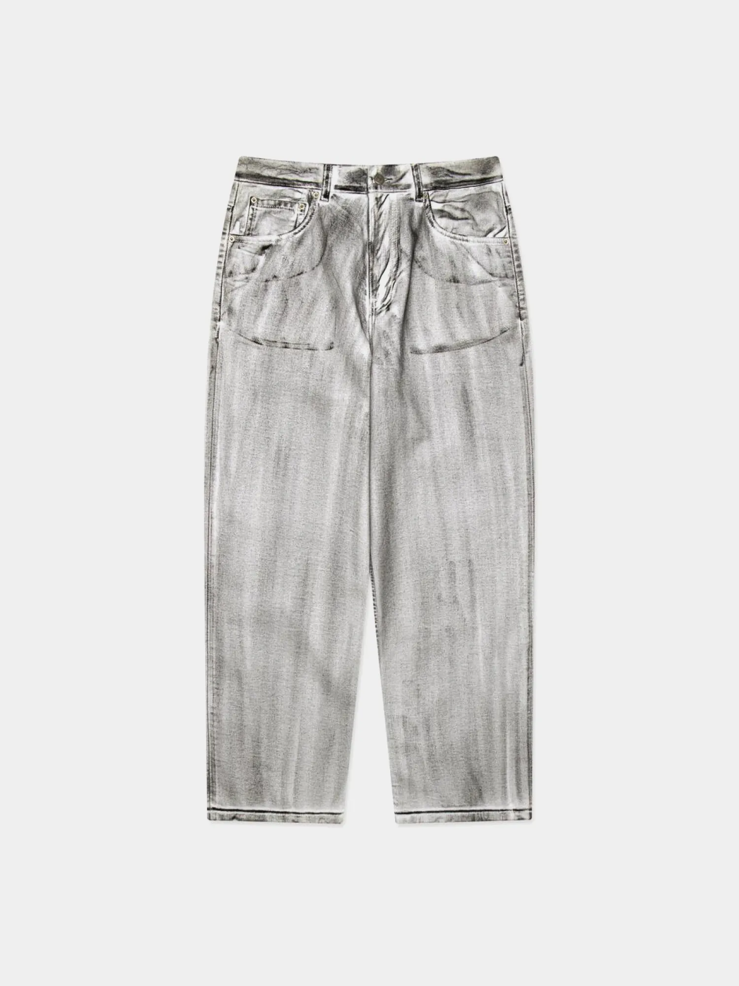 Джинсы LMC Dirty Washed Wide Denim Black