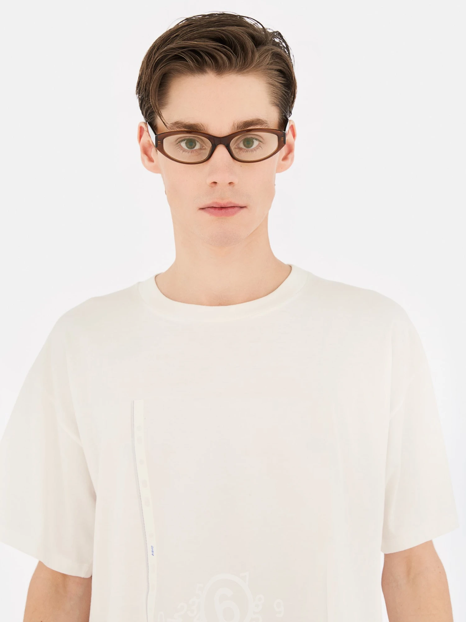 Очки MM6 Maison Margiela Lunettes 9 Optiques Marron
