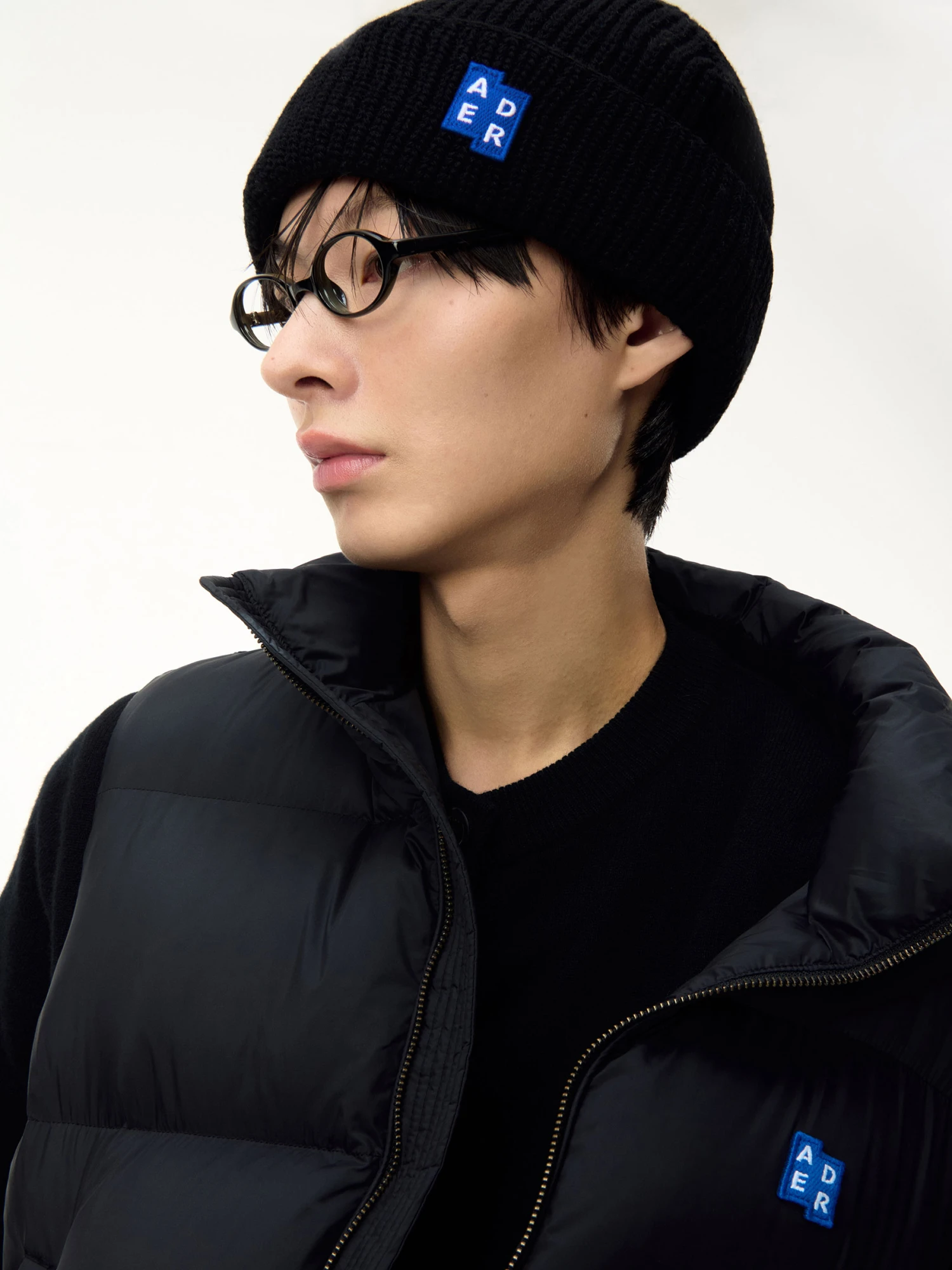 Шапка ADERERROR Sig BL Tag Beanie 01 Black