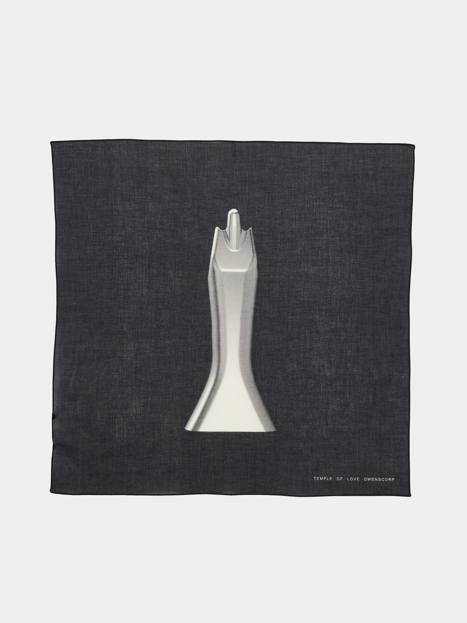 Шарф RICK OWENS DRKSHDW Bandana Black/Milk